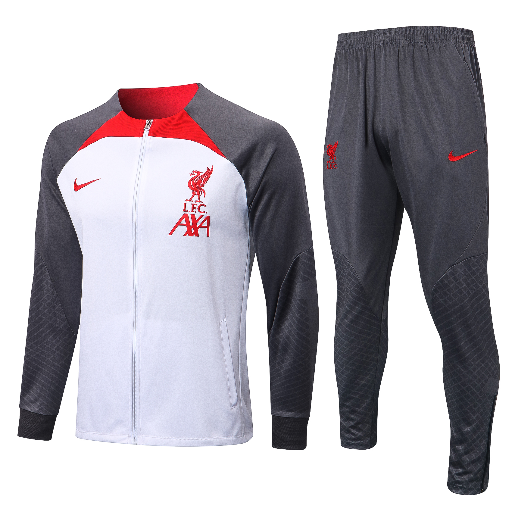 22/23 Liverpool White Jacket Tracksuit Thai Quality - leoleo123123