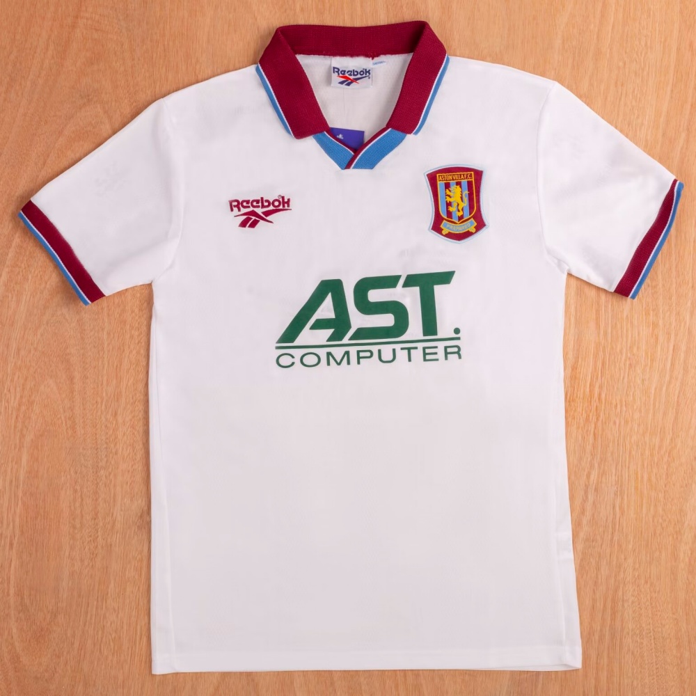95/97 Aston Villa F.C Away Retro Jersey Fans Version - leoleo123123
