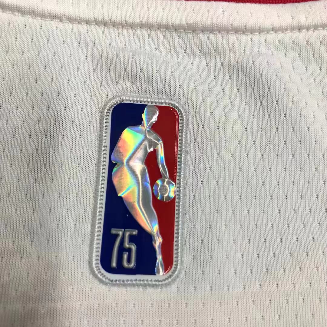 NBA Men 75th Anniversary Chicago Bulls White #2 BALL Jersey High Quality Name and Number Print - leoleo123123