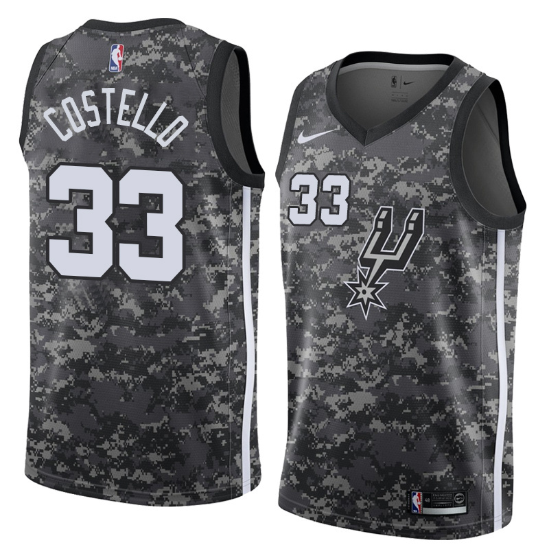 NBA Men San Antonio Spurs camouflage #33 COSTELLO Jersey High Quality Name and Number Print - leoleo123123