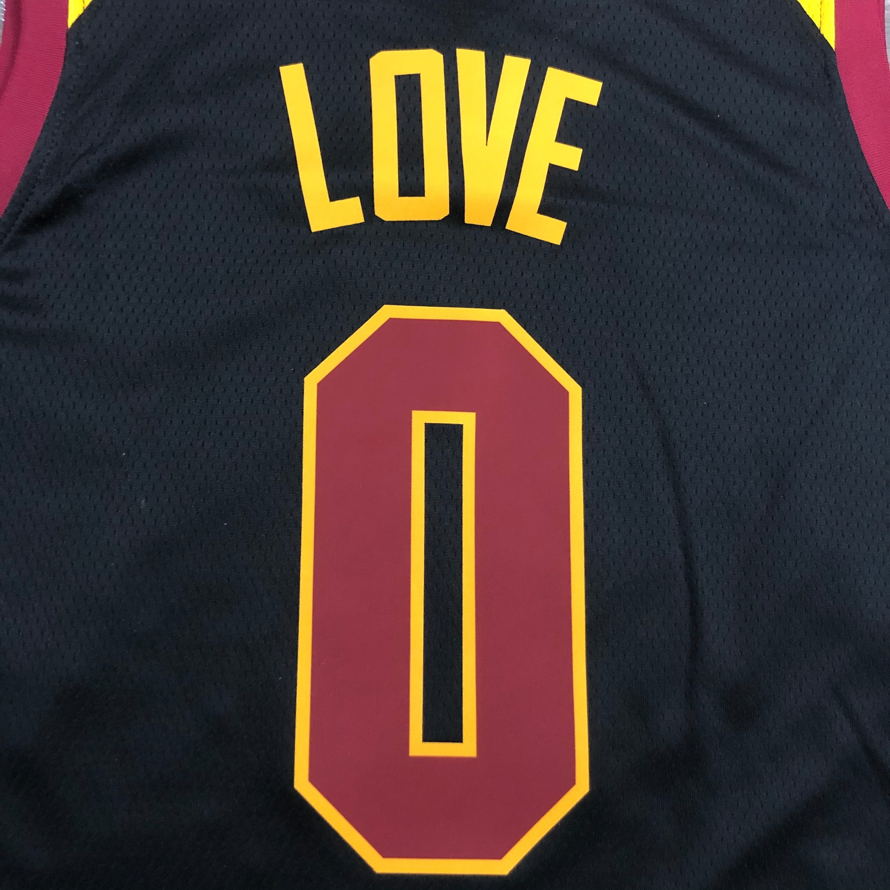 NBA Men Season 2021 Cleveland Cavaliers Black #0 Love Jersey High Quality Name and Number Print - leoleo123123