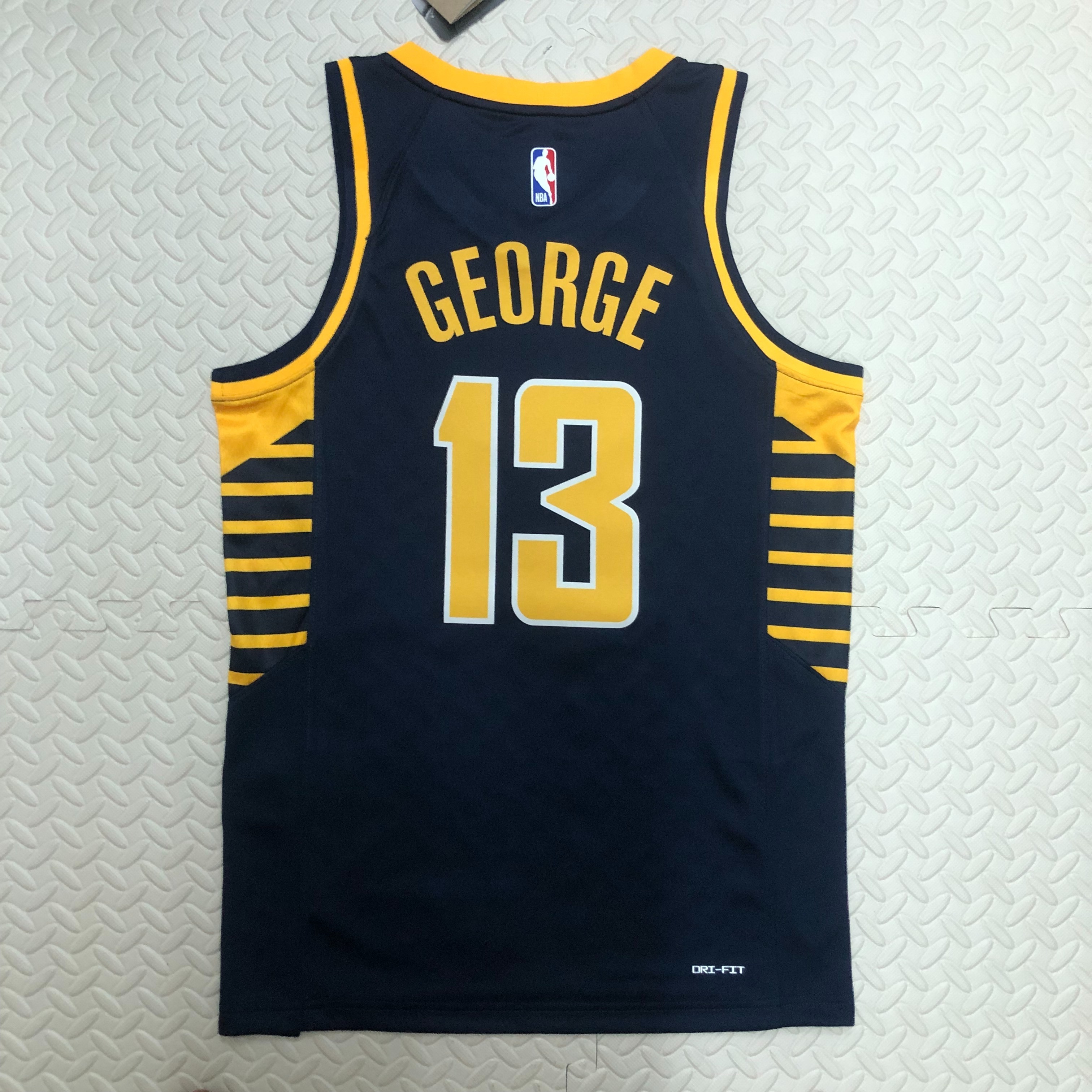 NBA Men Season 2023 Indiana Pacers Black #13 GEORGE Jersey High Quality Name and Number Print - leoleo123123