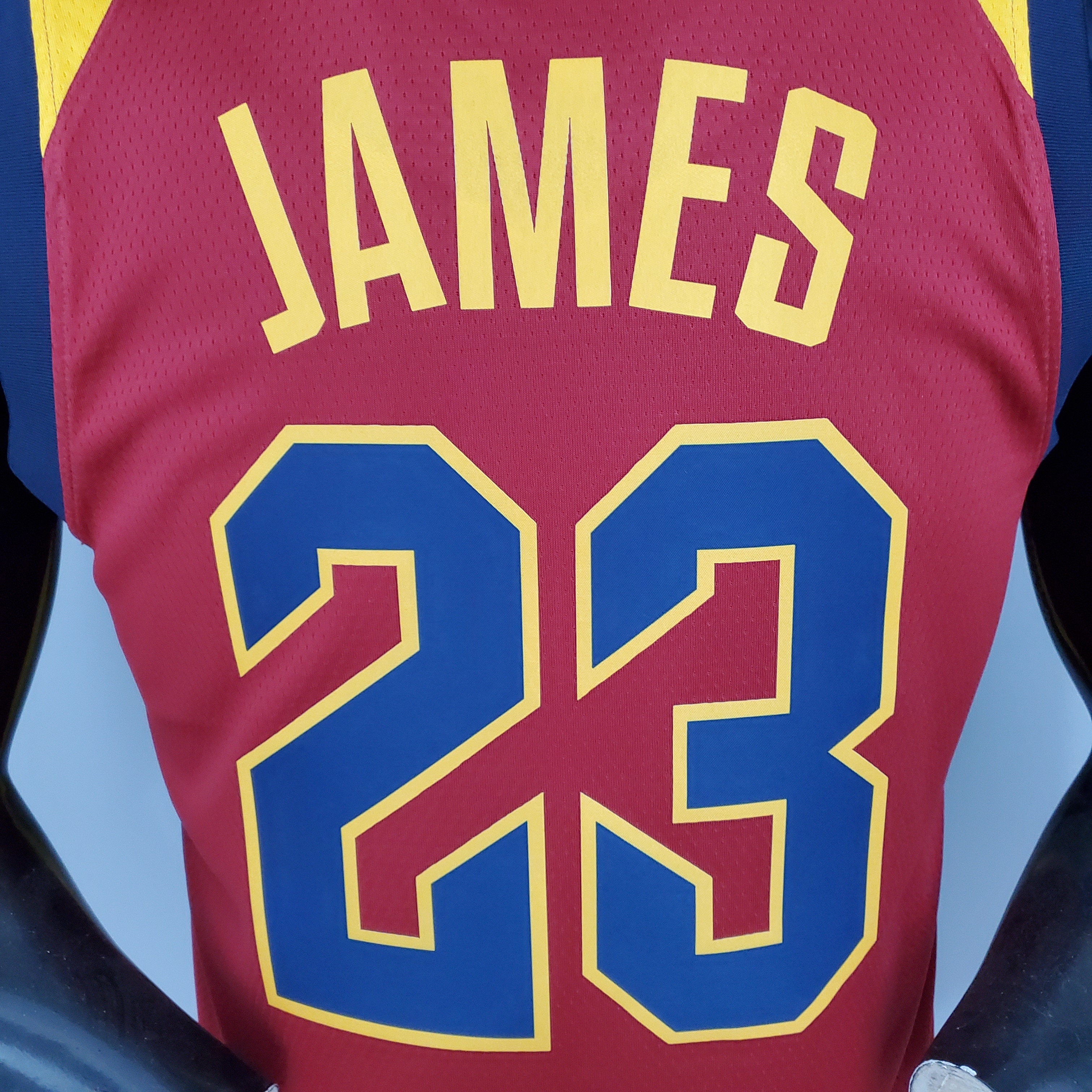 NBA Men Cleveland Cavaliers Red #23 JAMES Jersey High Quality Name and Number Print - leoleo123123