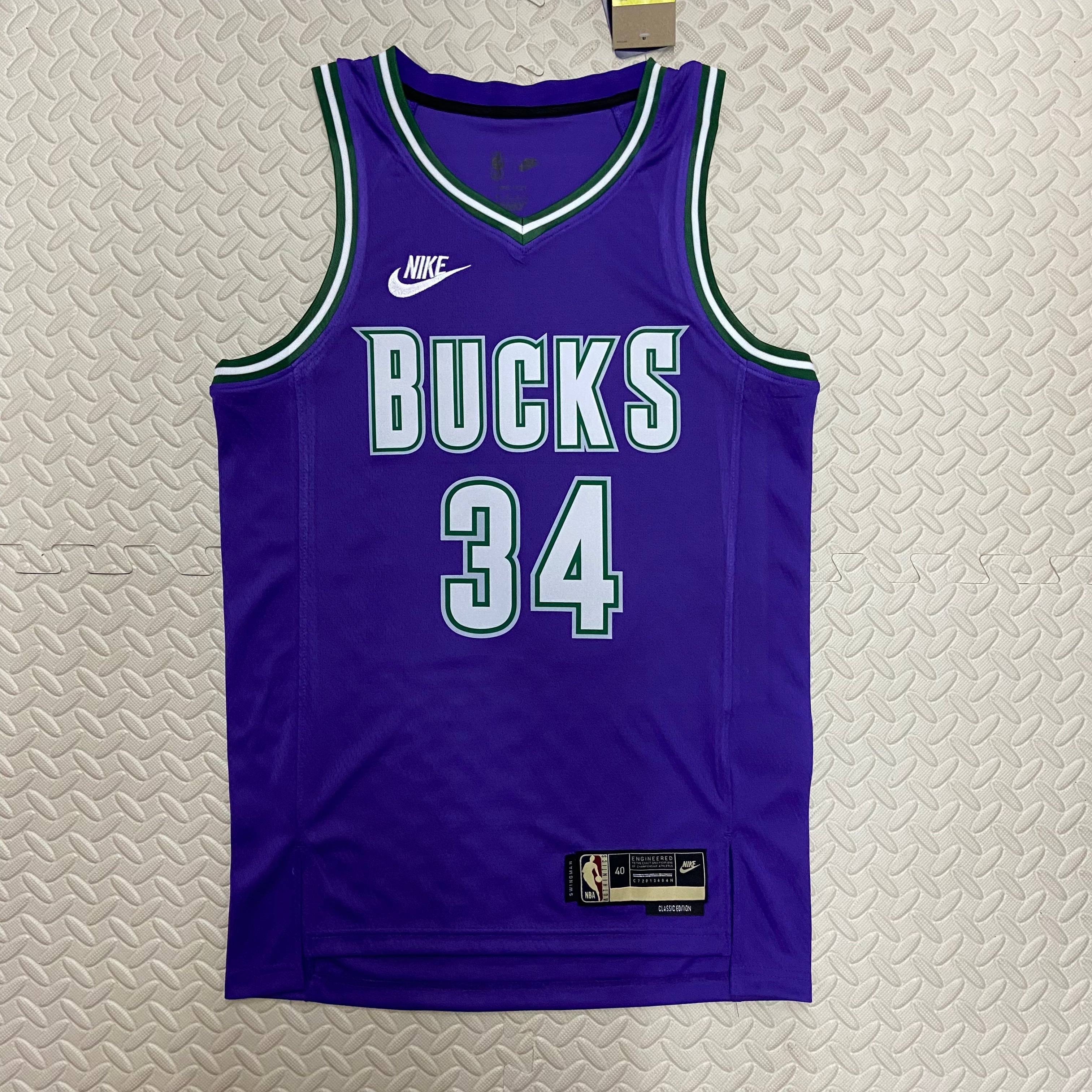 NBA Men 2023 Milwaukee Bucks Purple #34 ANTETOKOUNMPO Jersey High Quality Name and Number Print - leoleo123123