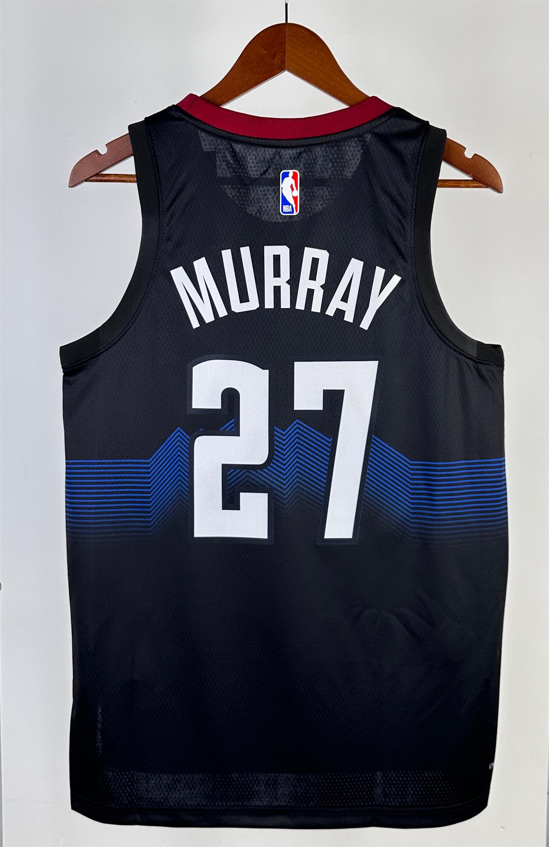 NBA Men Season 2024 Denver Nuggets Black City Edition #27 MURRAY Jersey High Quality Name and Number Print - leoleo123123