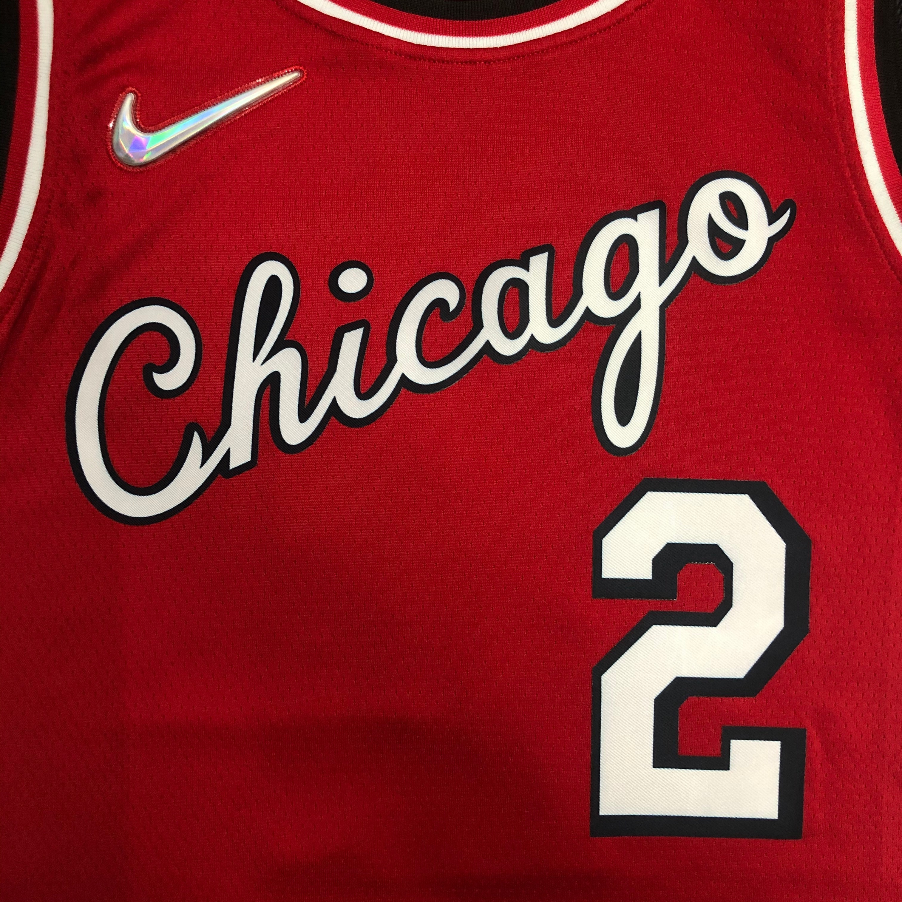 NBA Men 75th Anniversary Season 2022 Chicago Bulls Red #2 BALL Jersey High Quality Name and Number Print - leoleo123123