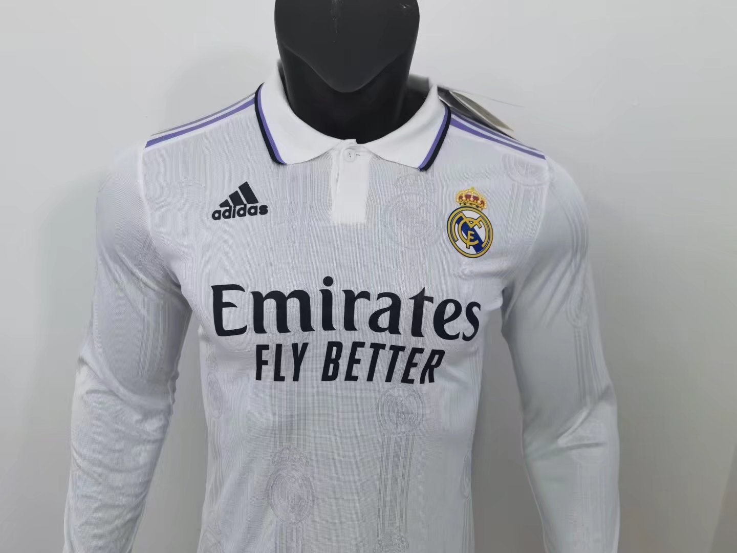 22/23 Real Madrid Home Long Sleeve Jersey Player Version 1:1 Quality - leoleo123123