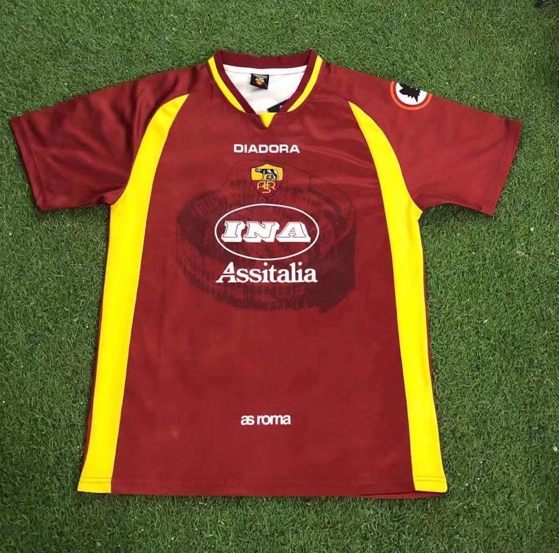 97/98 Roma Home Retro Jersey - leoleo123123
