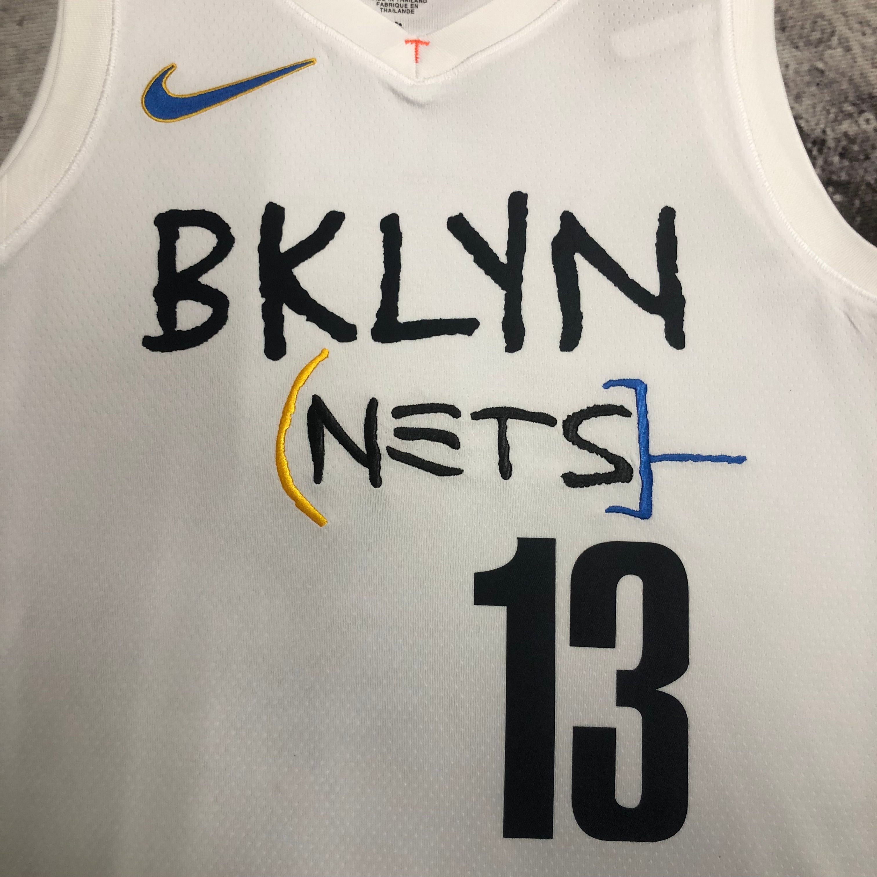 NBA Men 2023 Brooklyn Nets City Version White #13 HARDEN Jersey High Quality Name and Number Print - leoleo123123