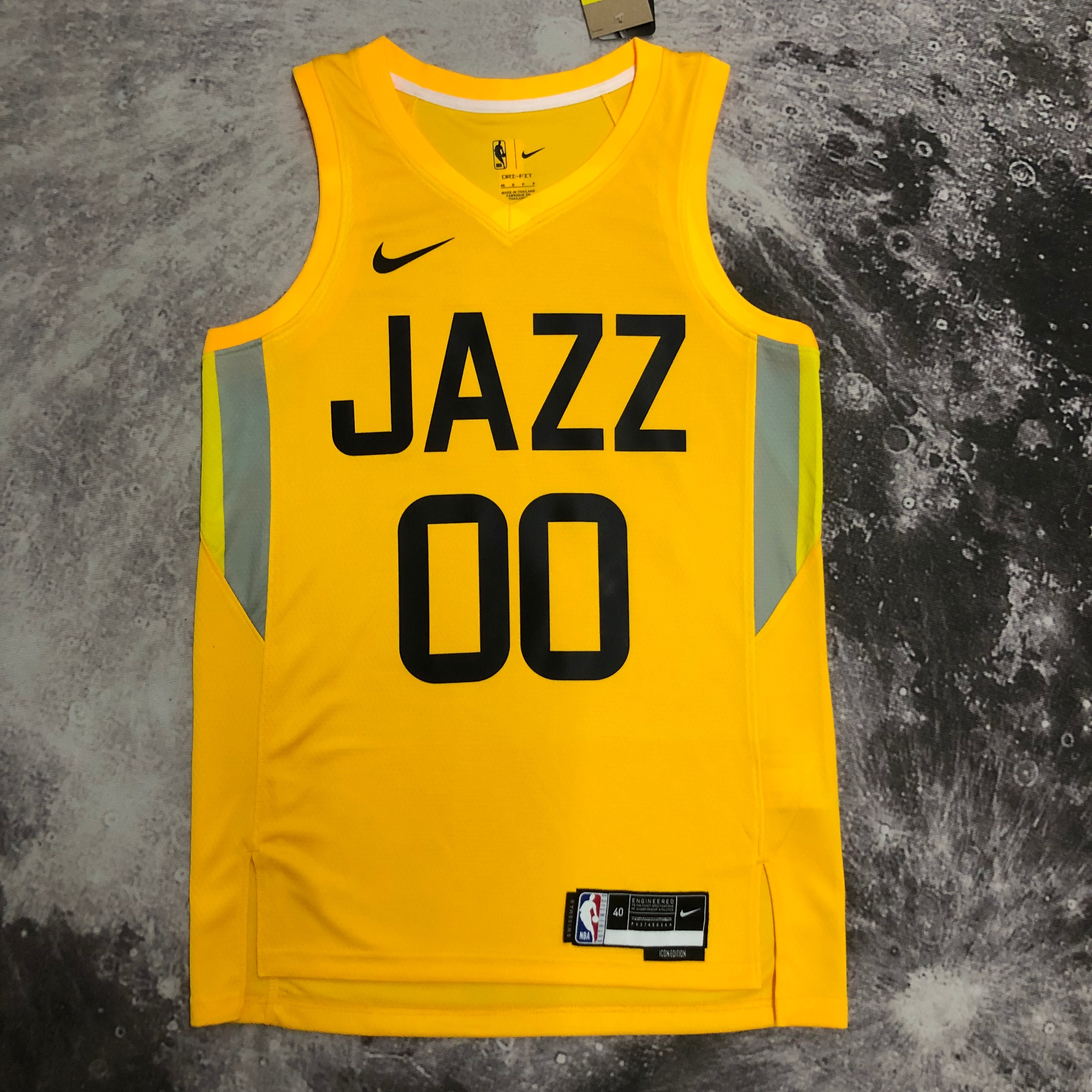 NBA 2023 Men Utah Jazz Yellow #00 CLARKSON Jersey High Quality Name and Number Print - leoleo123123