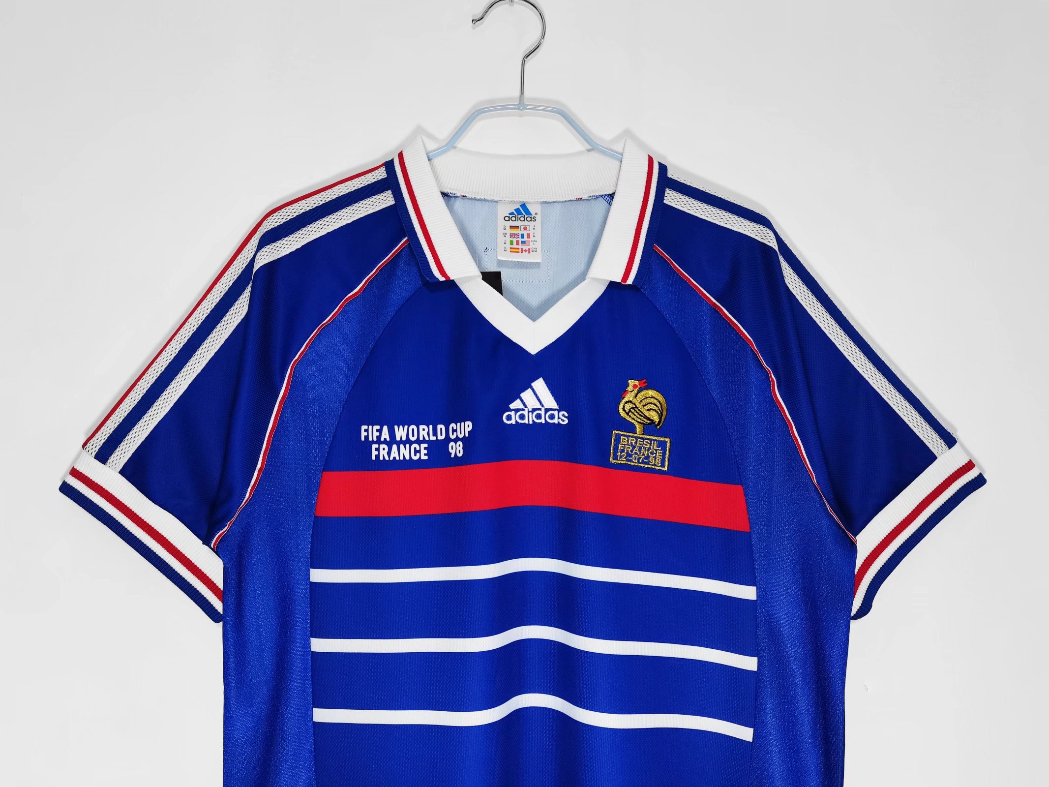 1998 France Home Retro Jersey With Final Letter - leoleo123123