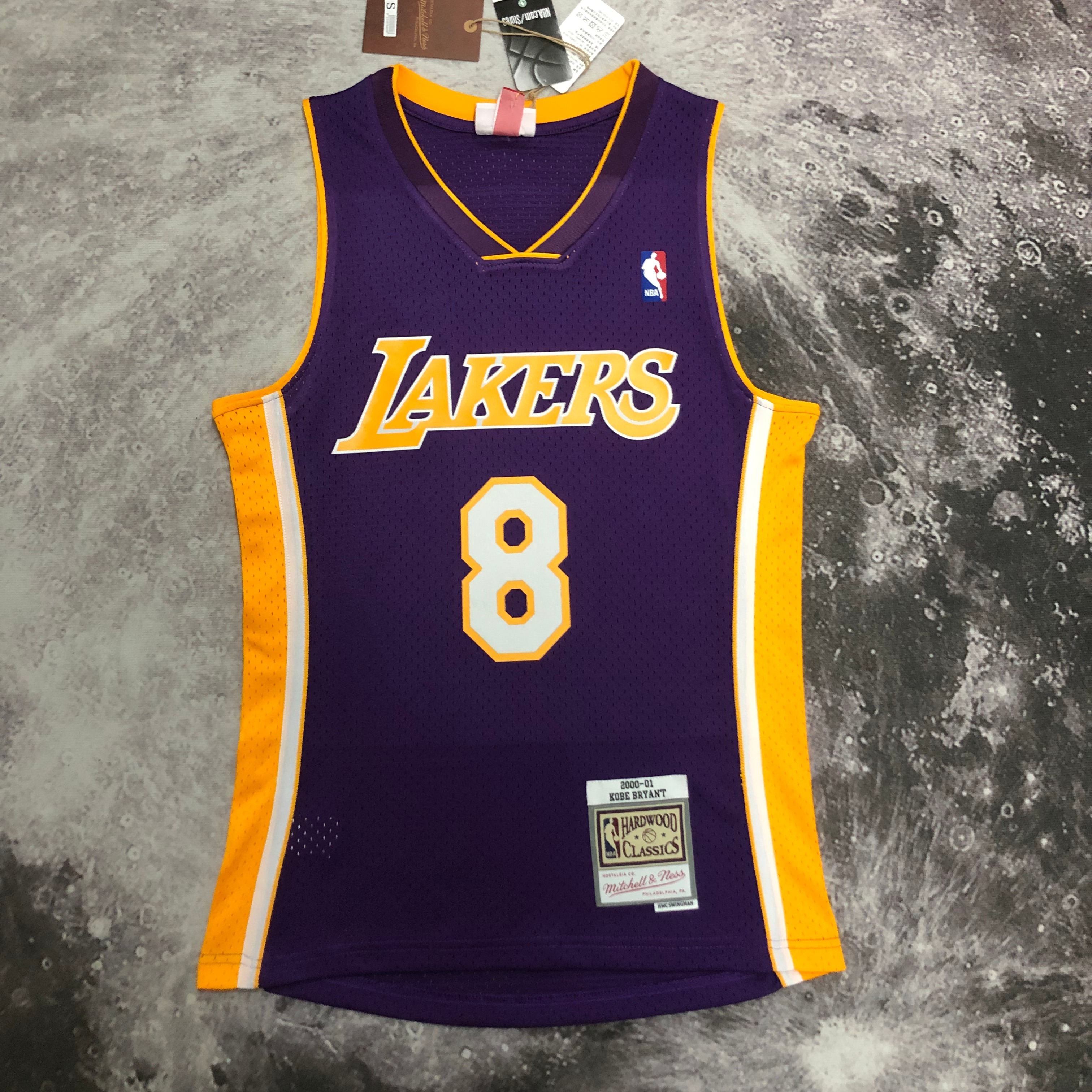 NBA Men Season 00-01 Los Angeles Lakers Purple #8 BRYANT Jersey High Quality Name and Number Print - leoleo123123