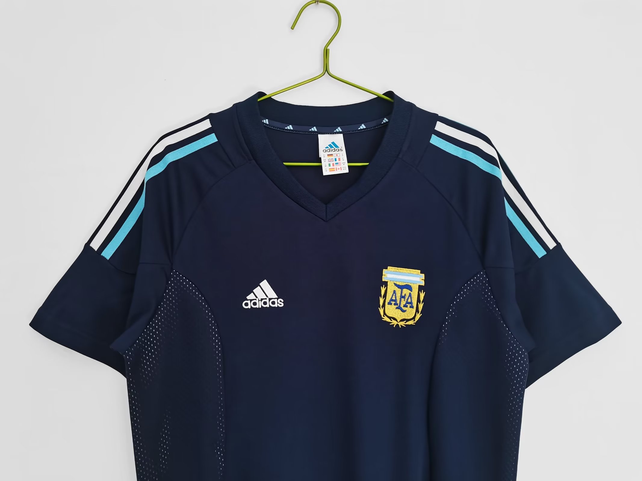 2002 Argentina Away Retro Jersey Fans Version - leoleo123123