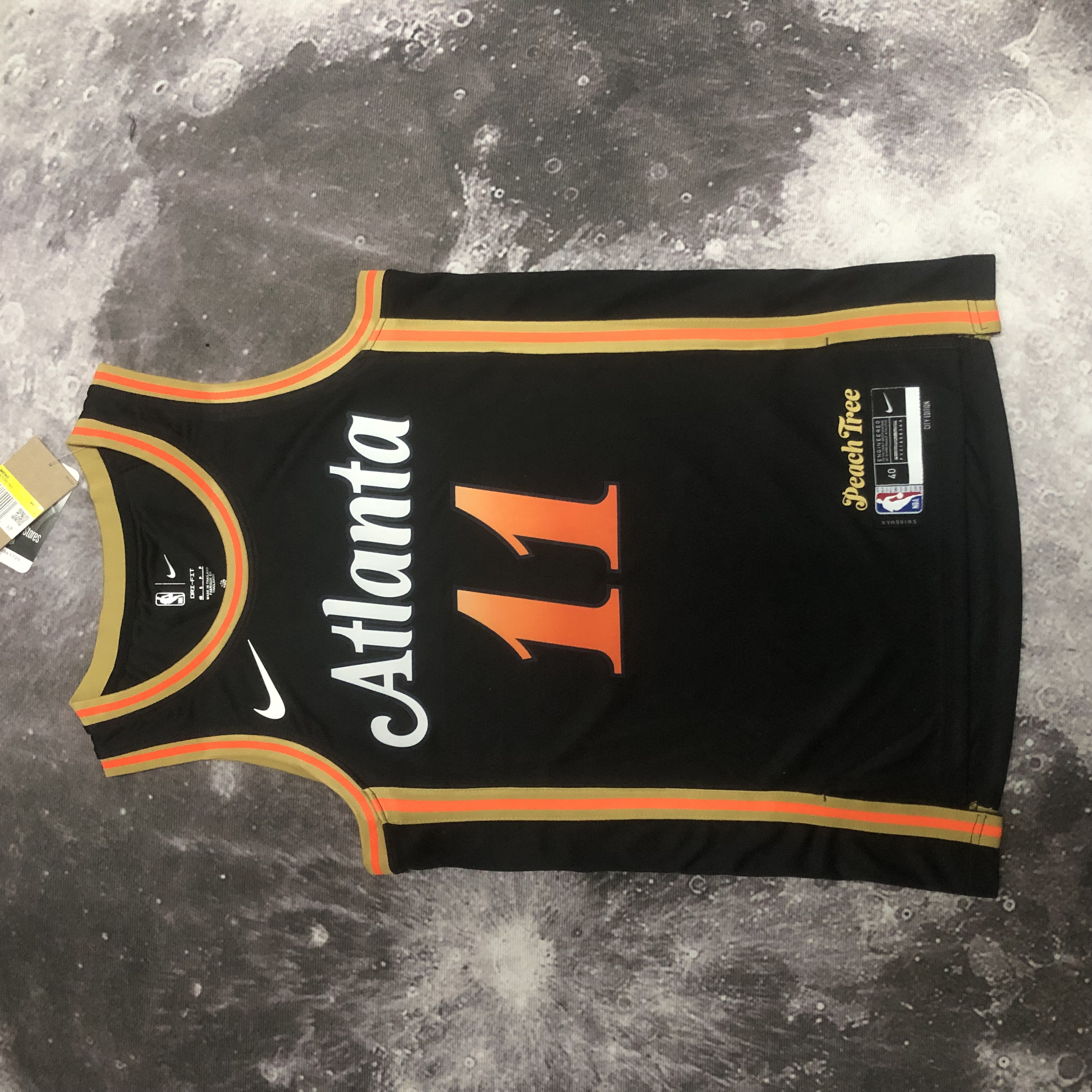 NBA Men 2023 Atlanta Hawks Black #11 YOUNG Jersey High Quality Name and Number Print - leoleo123123