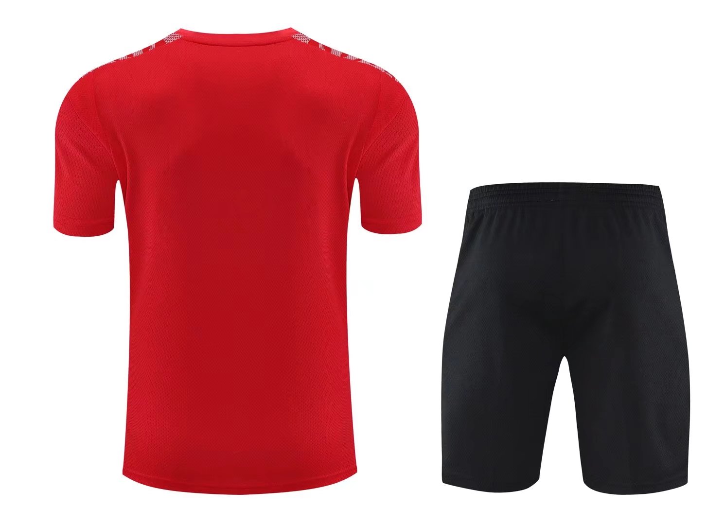 21/22 Manchester United Red Training Set--Short sleeve and Short Pant Training Tracksuit - leoleo123123