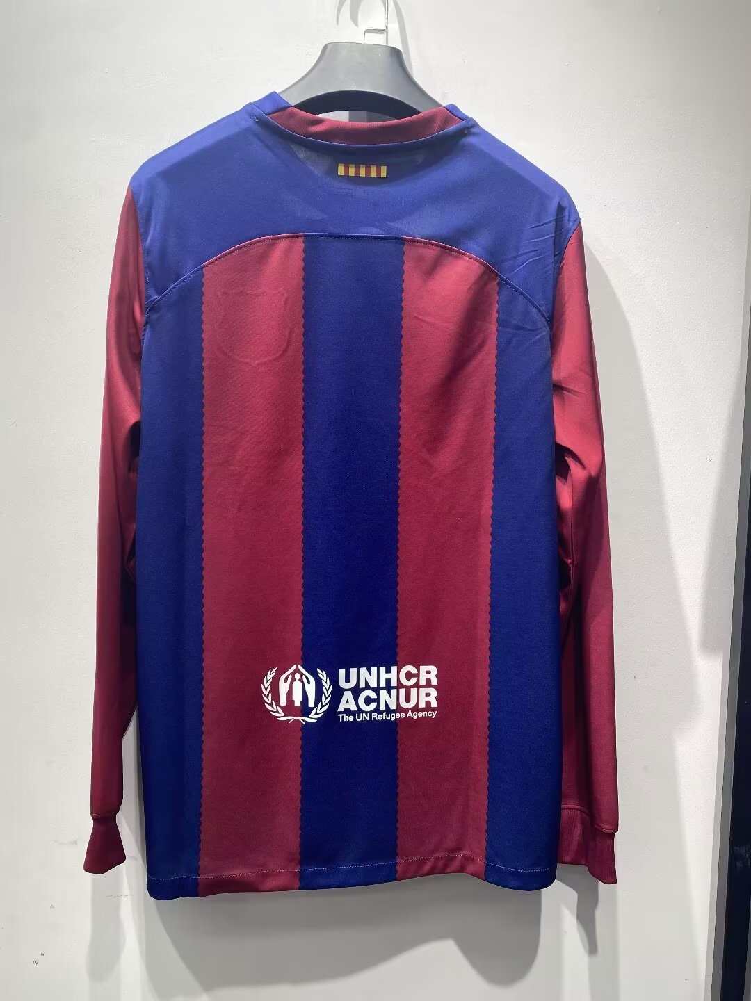23/24 Barcelona Home Jersey Long Sleeve 1:1 Quality Fan Version - leoleo123123