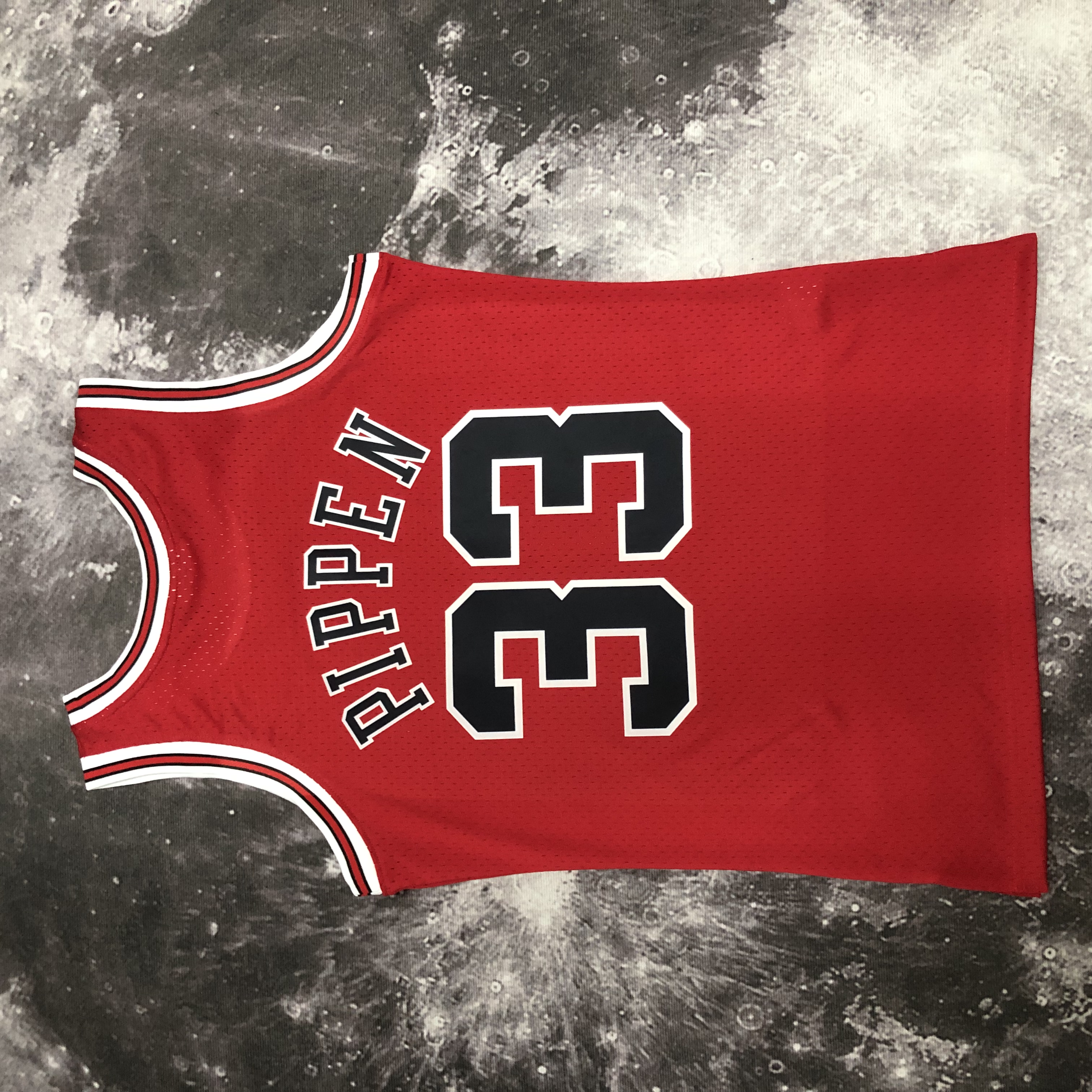 NBA Men Season 1998 Retro Chicago Bulls Red #33 PIPPEN Jersey High Quality Name and Number Print - leoleo123123