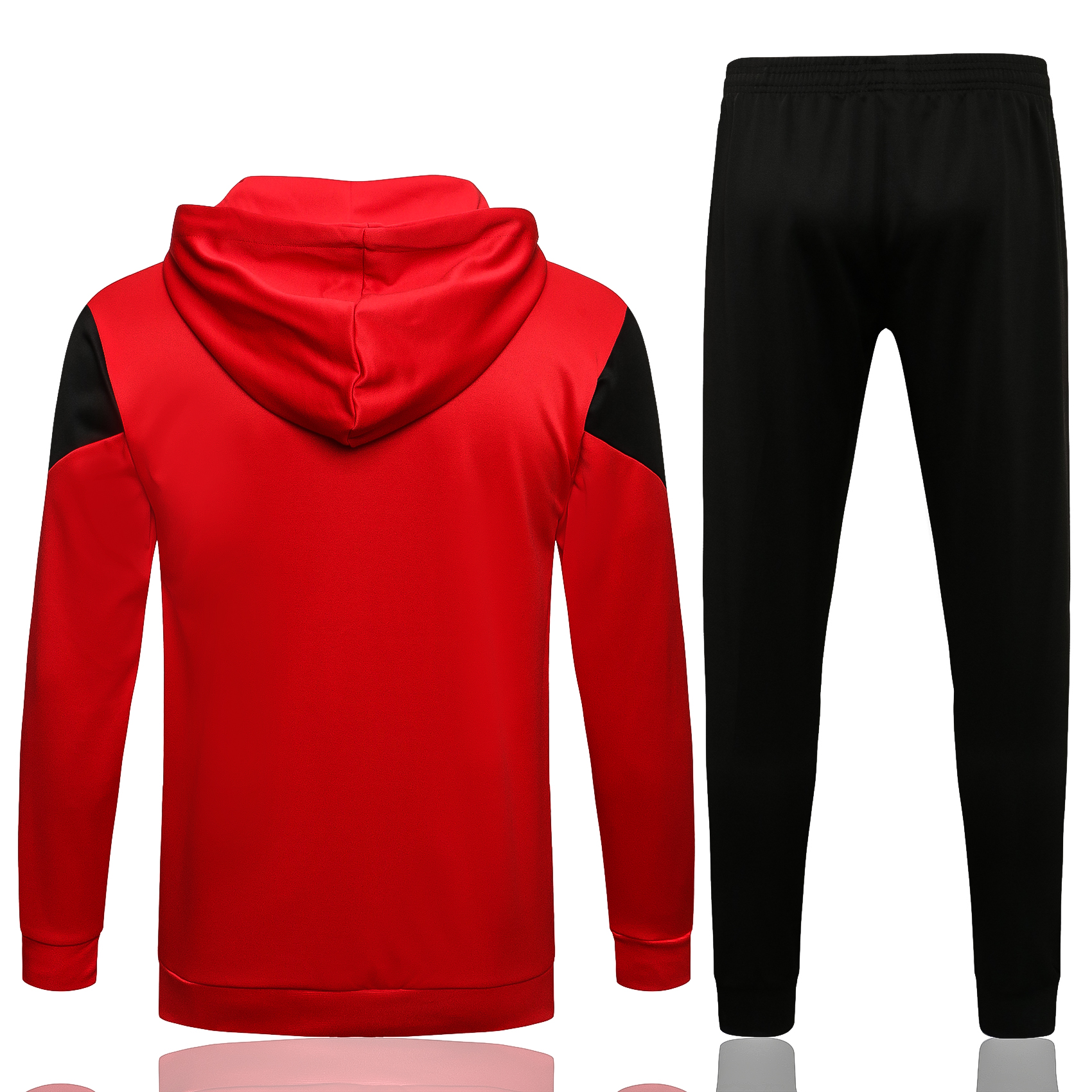 21-22 Ac Milan Red Jacket with Cap Tracksuit Thai Quality - leoleo123123