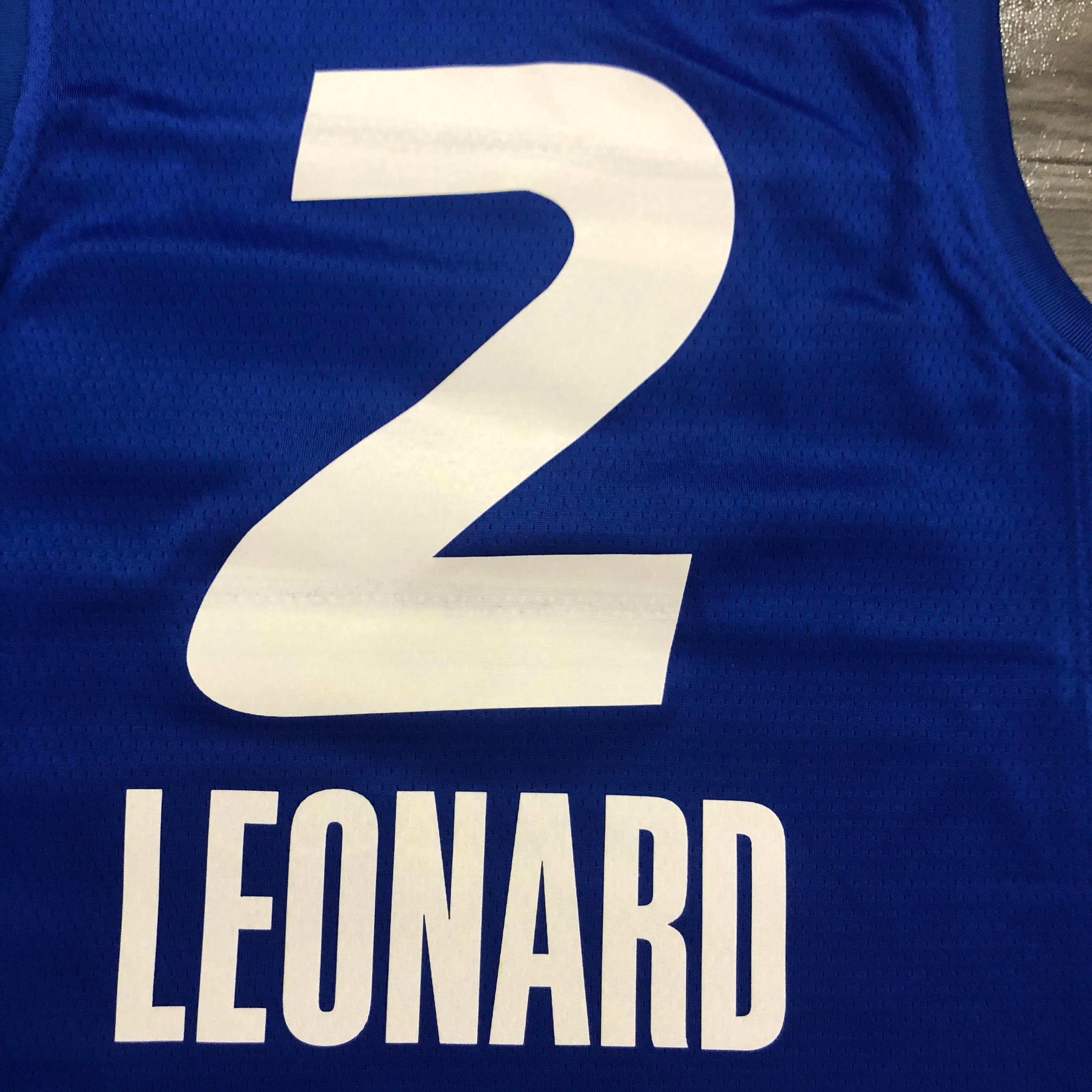 NBA Men 2021 All Star Jerseys Blue #2 LEONARD Jersey High Quality Name and Number Print - leoleo123123