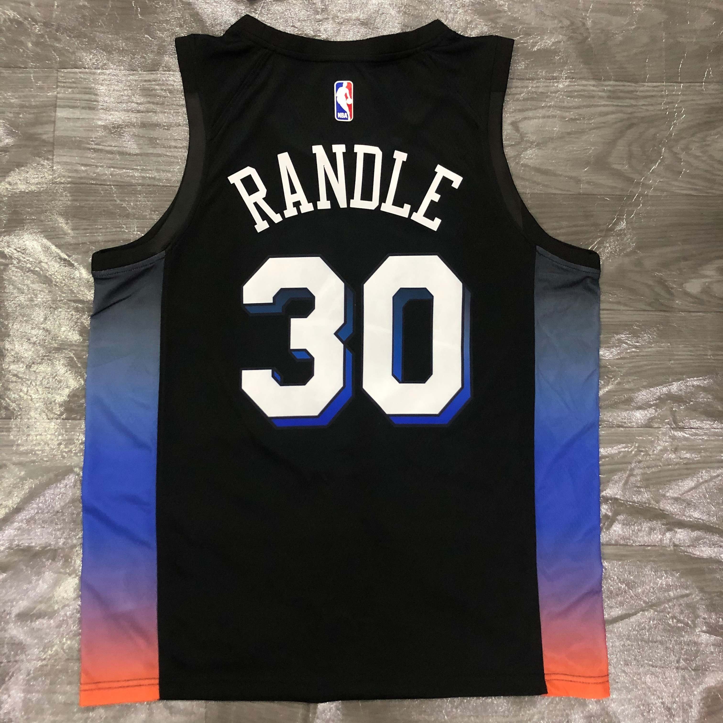NBA Season 2021 Men New York Knicks Black #30 RANDLE Jersey High Quality Name and Number Print - leoleo123123