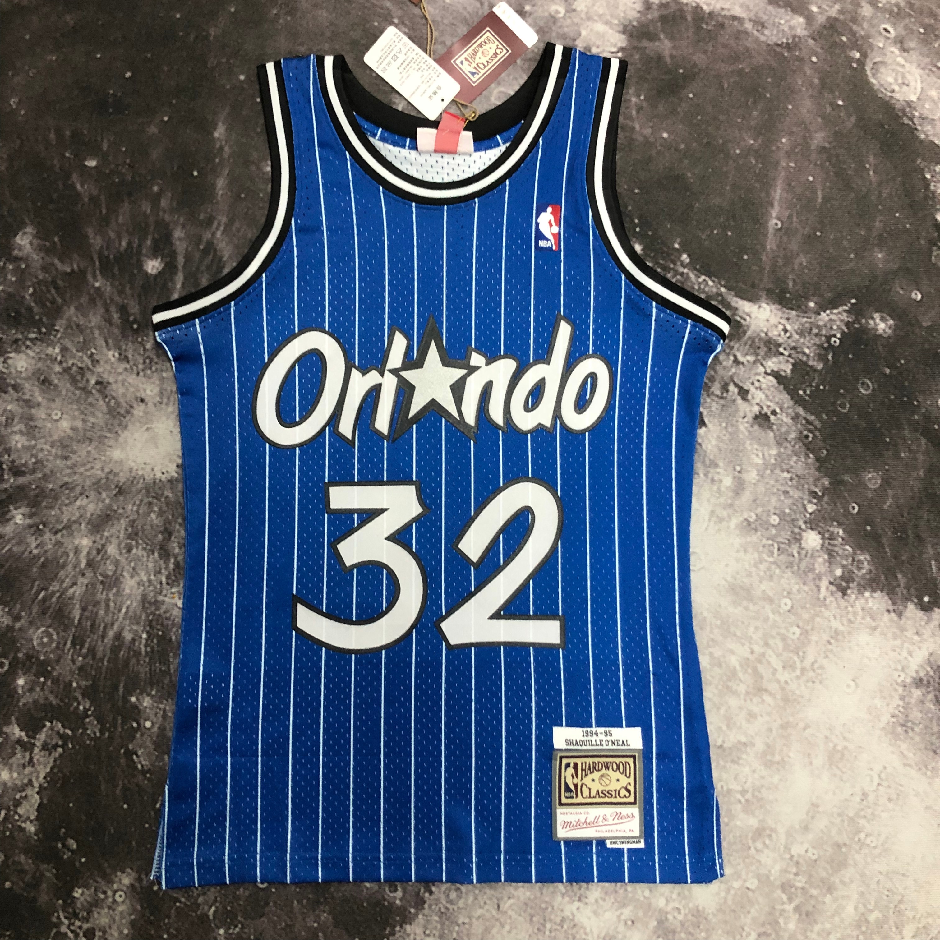 NBA Season Season 94-95 Orlando Magic Blue #32 O'NEAL Jersey High Quality Name and Number Print - leoleo123123