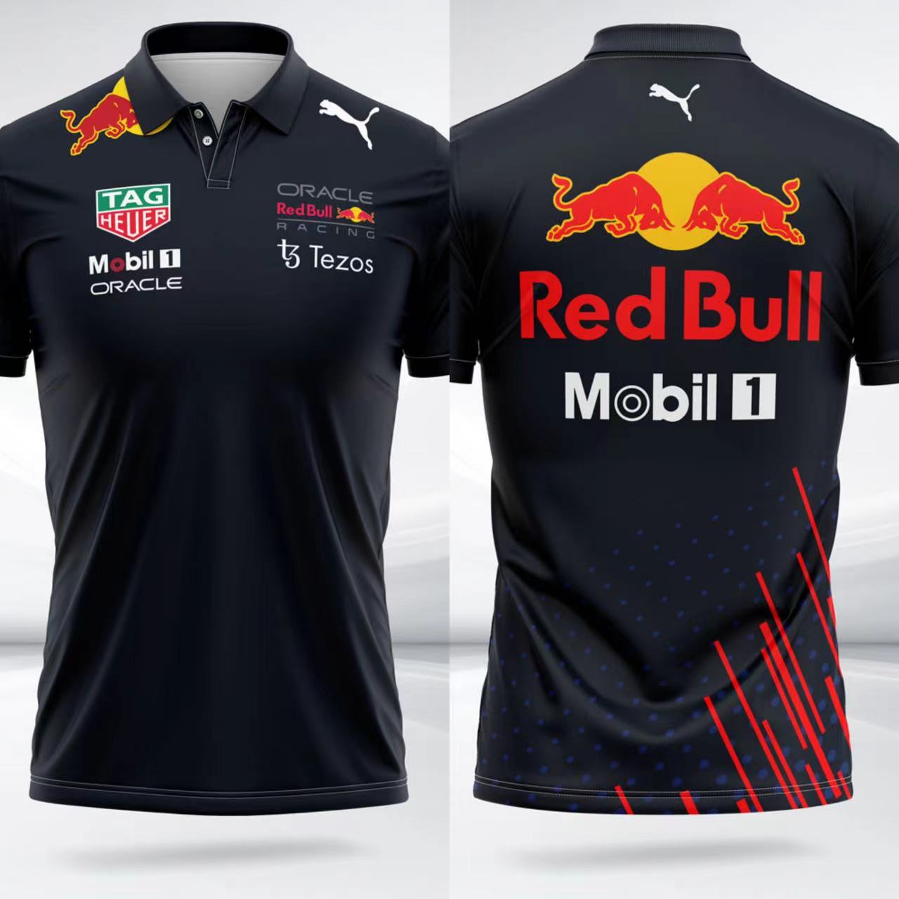 2022 Red Bull Racing Dark Blue F1 Team POLO T-Shirt - leoleo123123