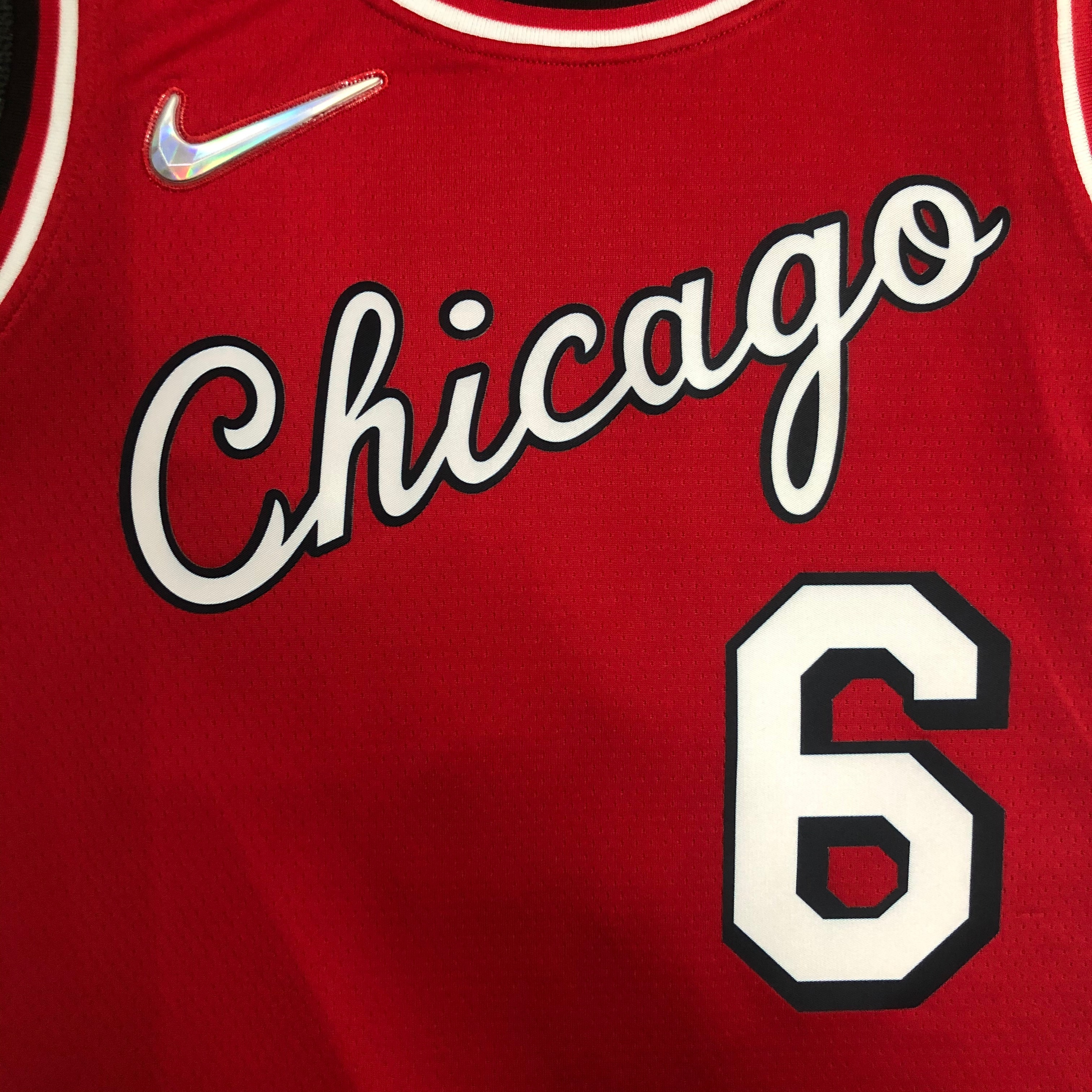 NBA Men 75th Anniversary Season 2022 Chicago Bulls Red #6 CARUSO Jersey High Quality Name and Number Print - leoleo123123