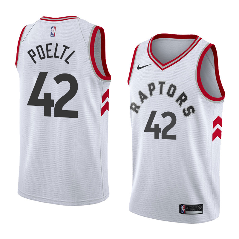 NBA Toronto Raptors #42 POELTL White Jersey High Quality Name and Number Print - leoleo123123