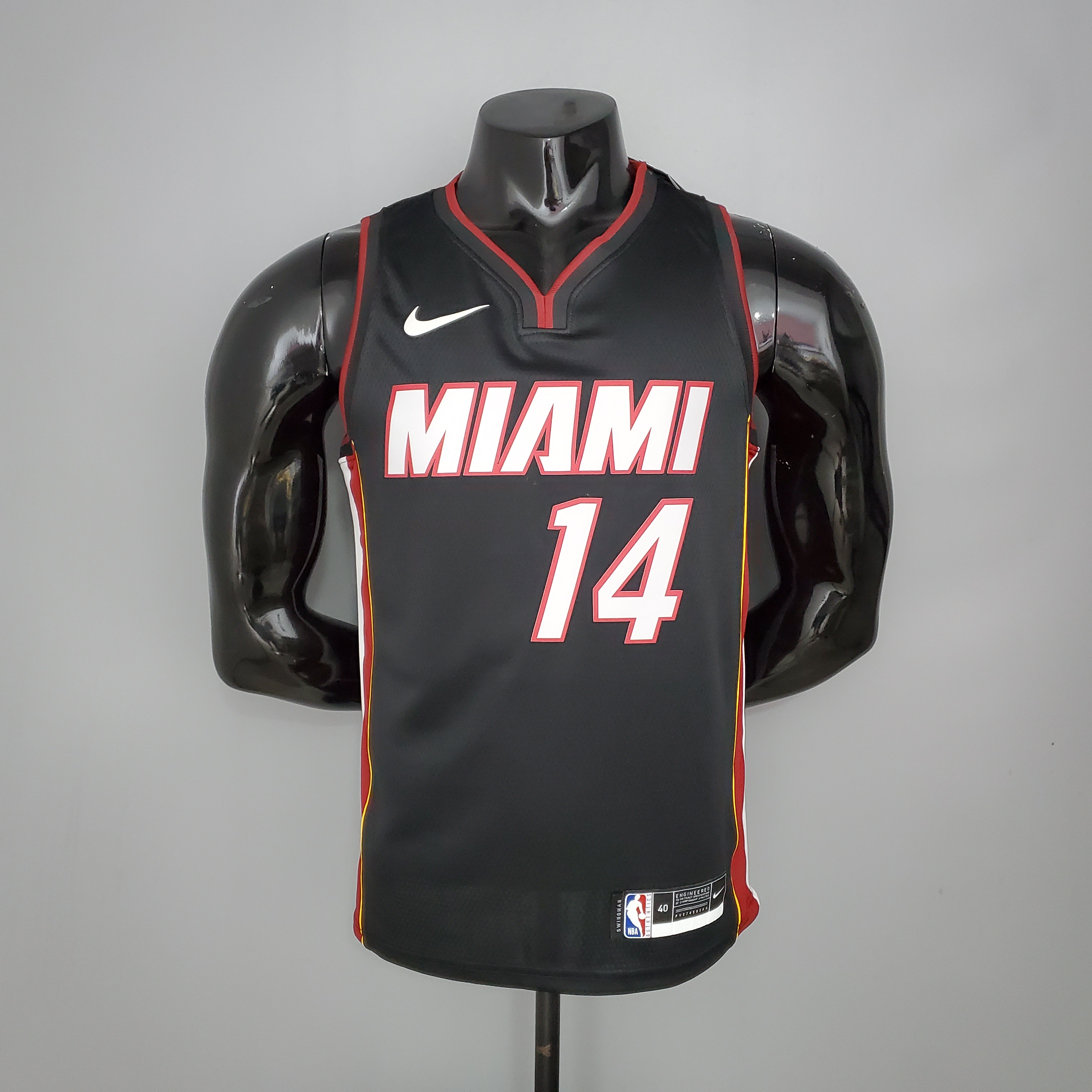 NBA Men Miami Heat Black #14 HERRO Jersey High Quality Name and Number Print - leoleo123123