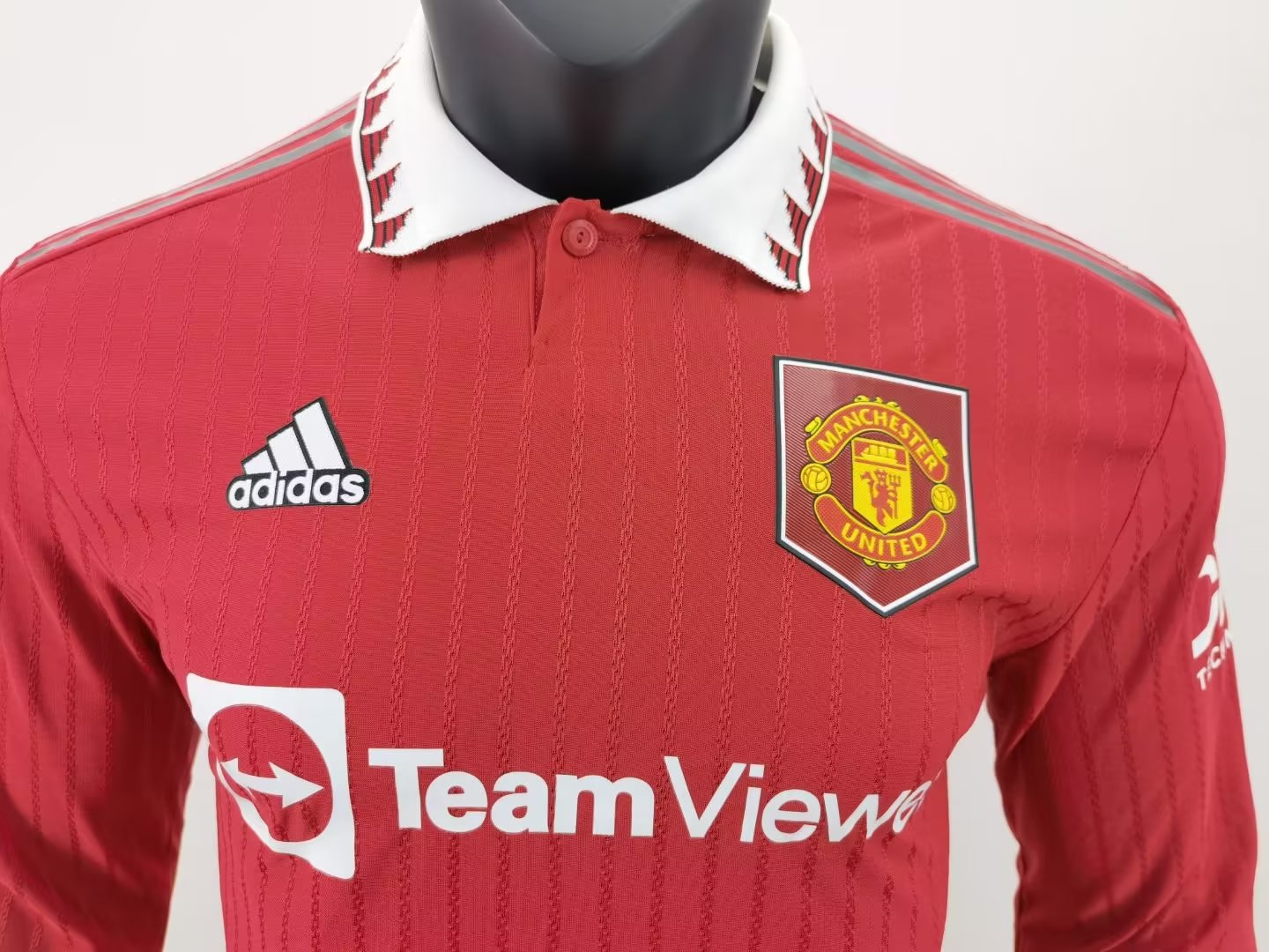 22/23 Man United Home Jersey Long Sleeve Player Version 1:1 Quality - leoleo123123