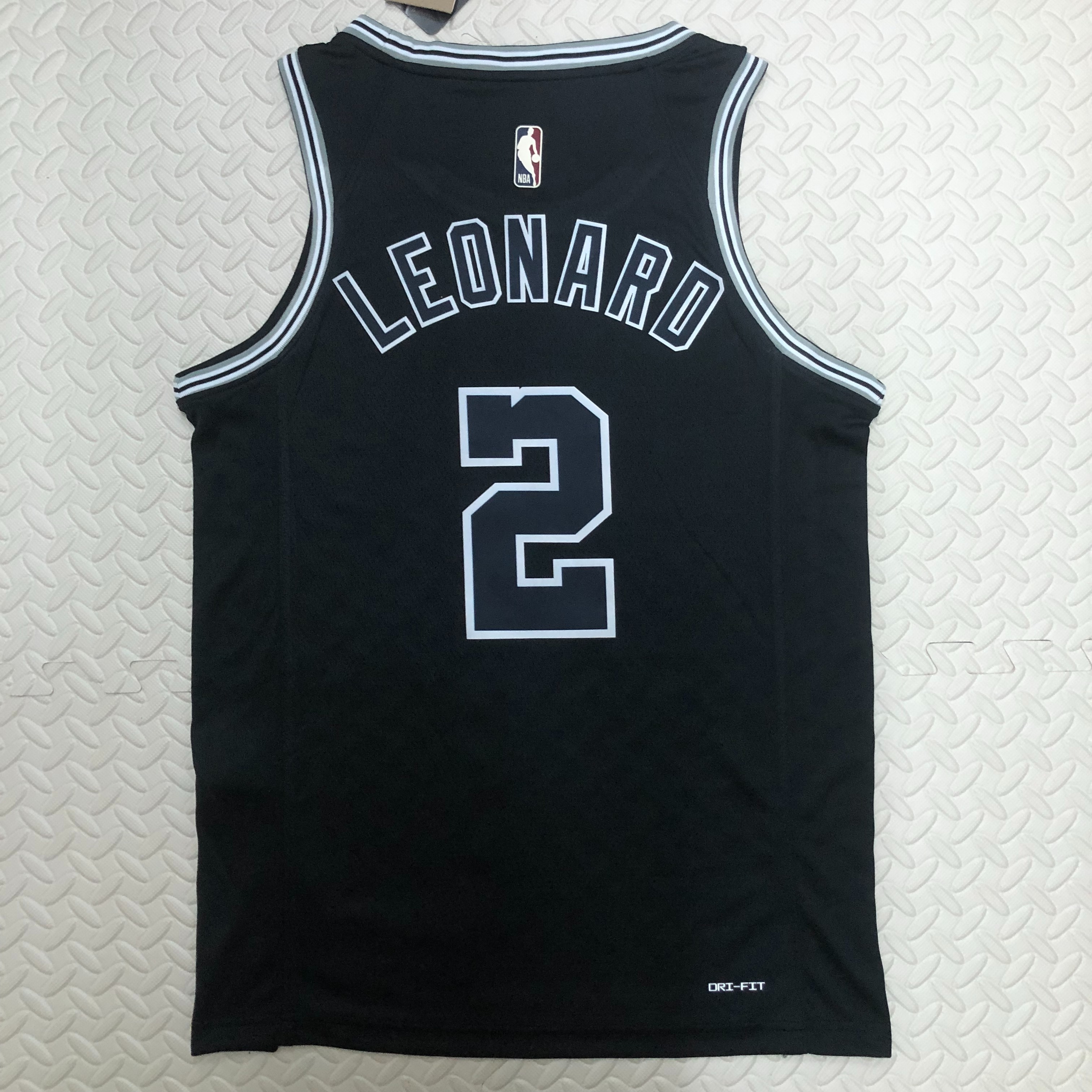 NBA Men Season 2023 San Antonio Spurs Black Retro #2 LEONARD Jersey High Quality Name and Number Print - leoleo123123