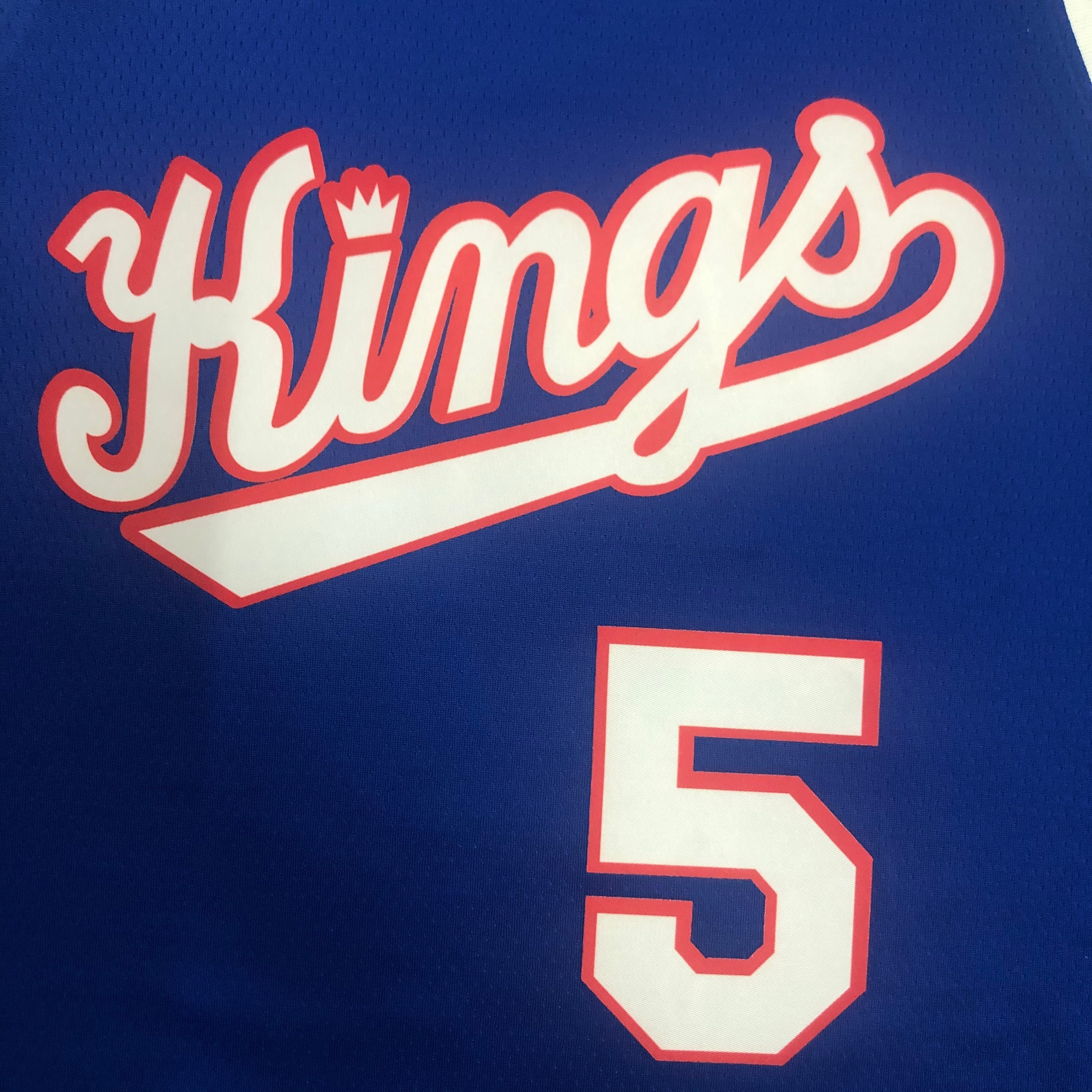 NBA Sacramento Kings Blue #5 FOX Jersey High Quality Name and Number Print - leoleo123123