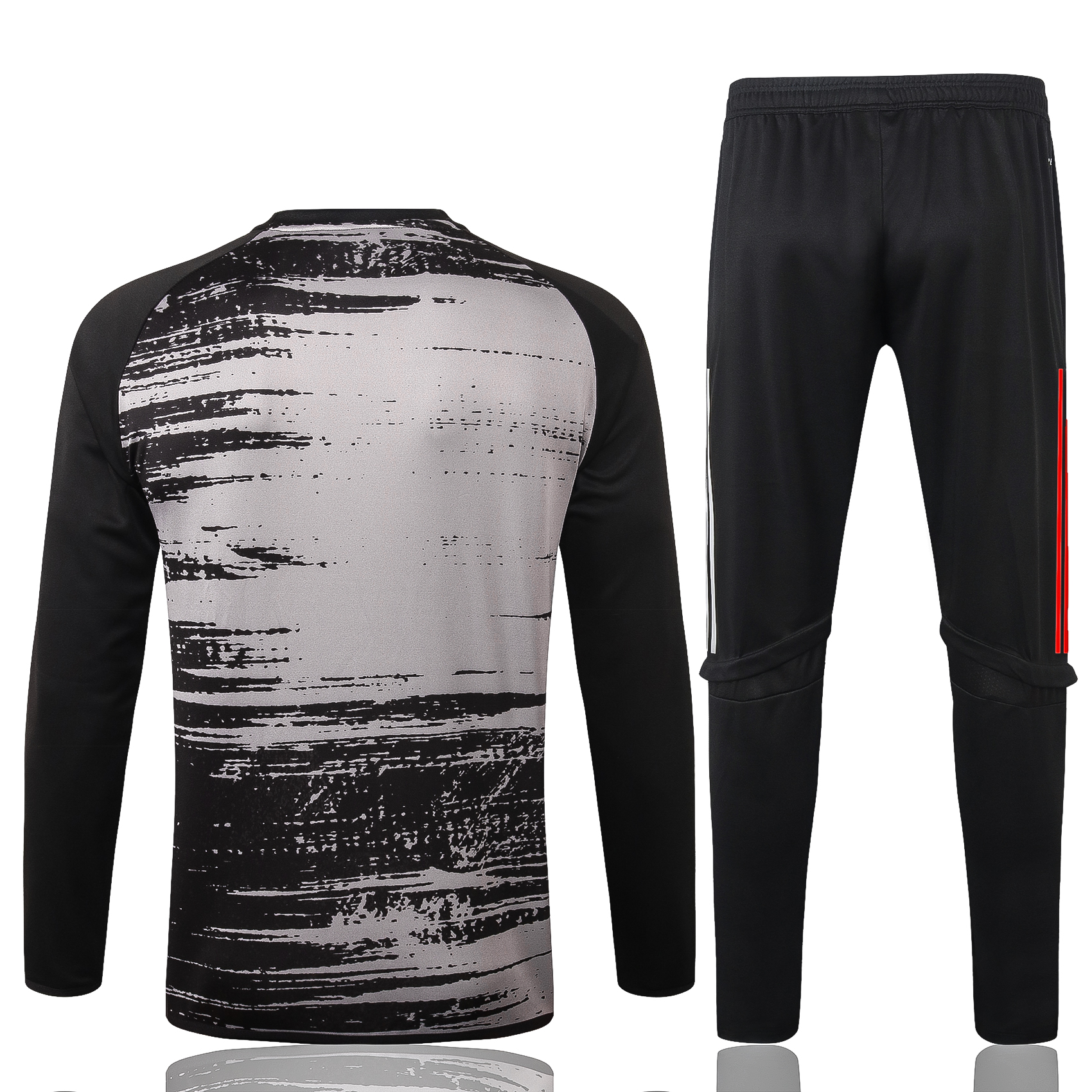 21-22 Real Madrid Black Sweater Round Collar Tracksuit Thai Quality - leoleo123123