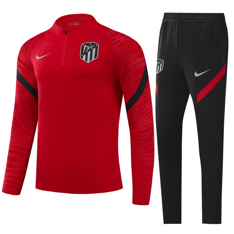 21-22 At Madrid Red Sweater Tracksuit Thai Quality - leoleo123123