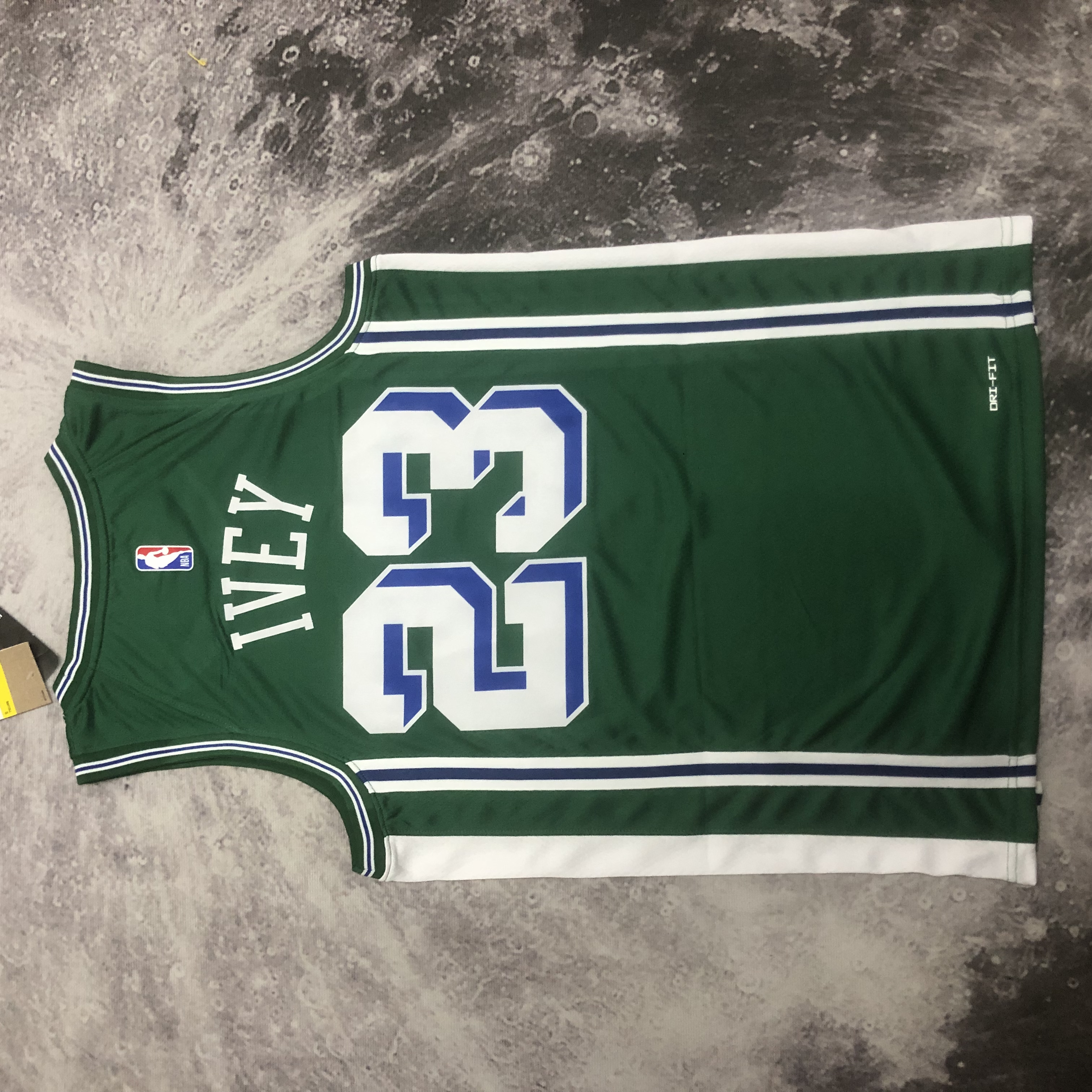 NBA Season 2023 Detroit Pistons Green City Version #23 IVEY Jersey High Quality Name and Number Print - leoleo123123