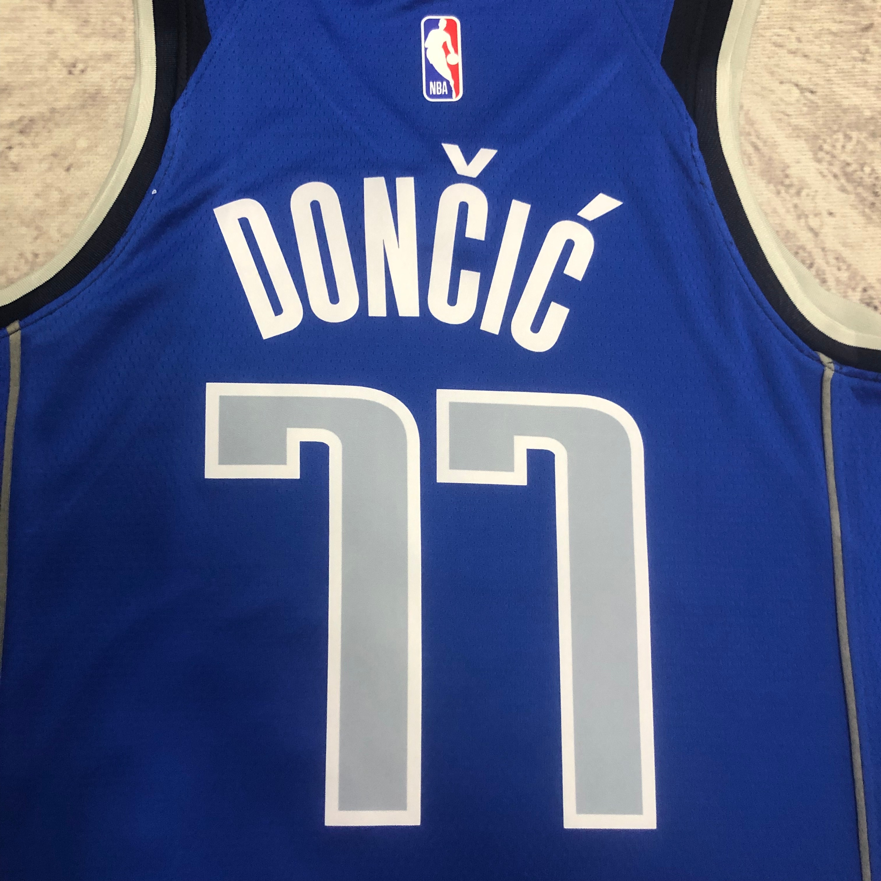 NBA Men 2023 Dallas Mavericks Blue #77 DONCIC Jersey High Quality Name and Number Print - leoleo123123