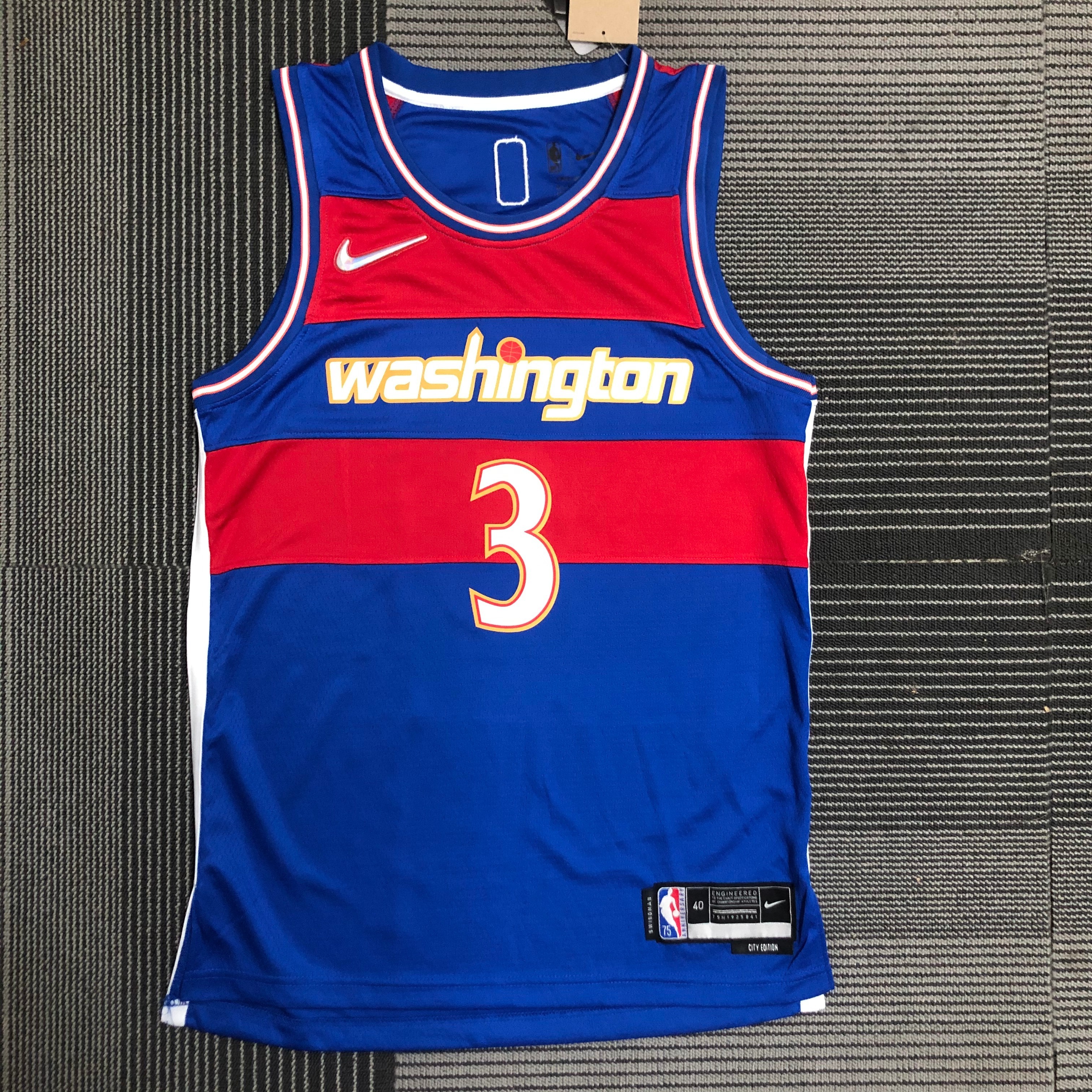 NBA Men 75th Anniversary Season 2022 Washington Wizards Blue #3 BEAL Jersey High Quality Name and Number Print - leoleo123123
