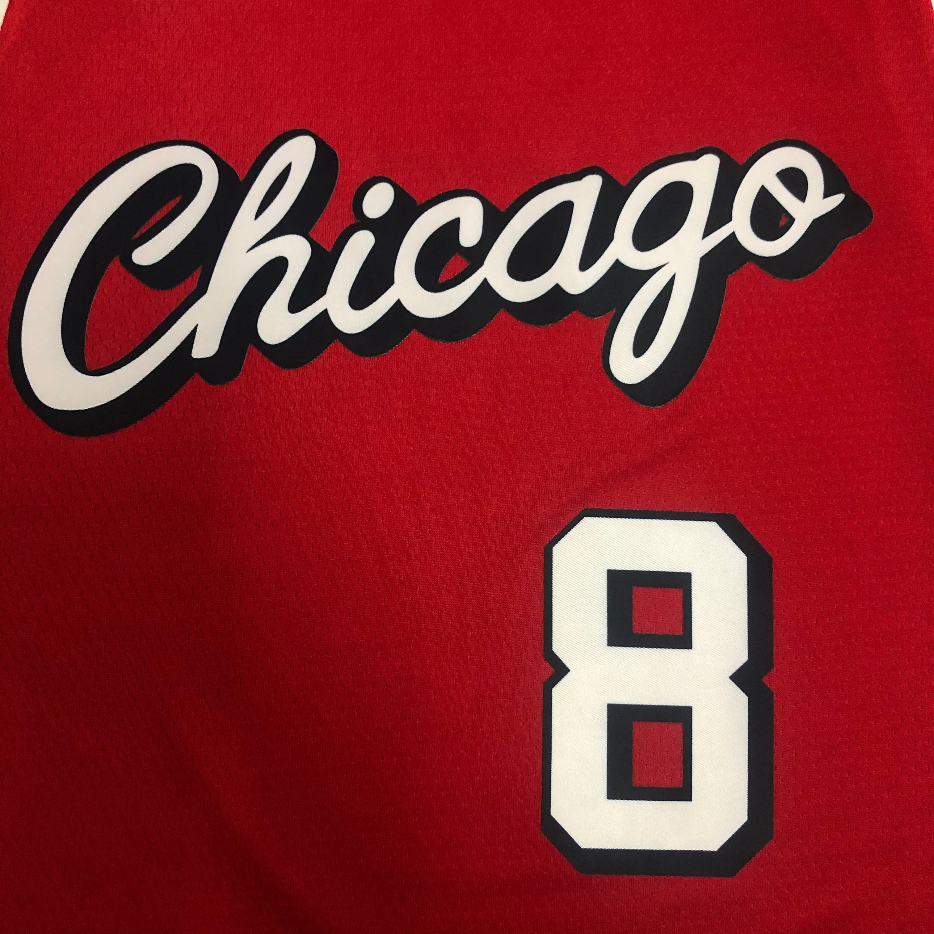 NBA Men 75th Anniversary Season 2022 Chicago Bulls Red #8 LAVINE Jersey High Quality Name and Number Print - leoleo123123
