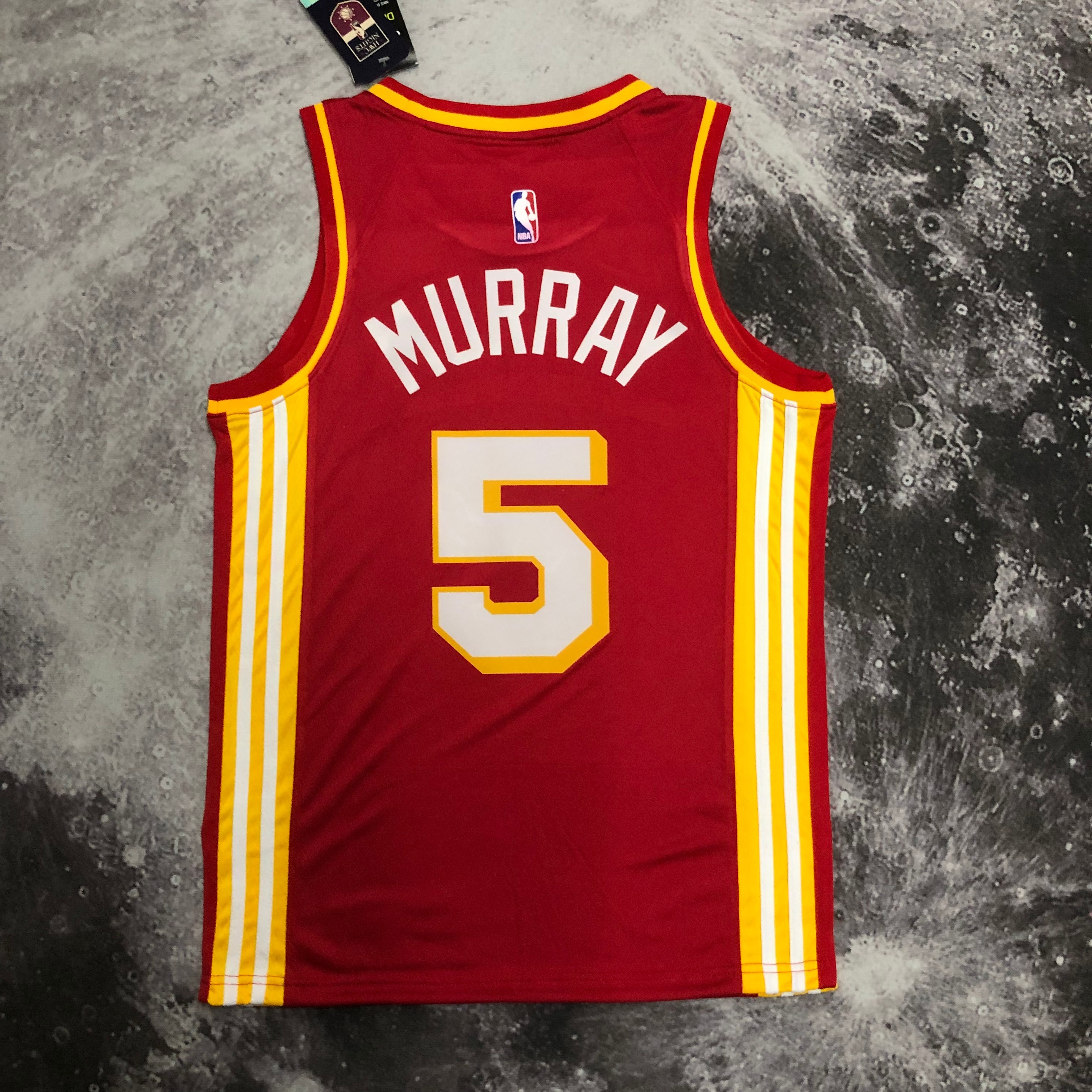 NBA Men Atlanta Hawks Red #5 MURRAY Jersey High Quality Name and Number Print - leoleo123123