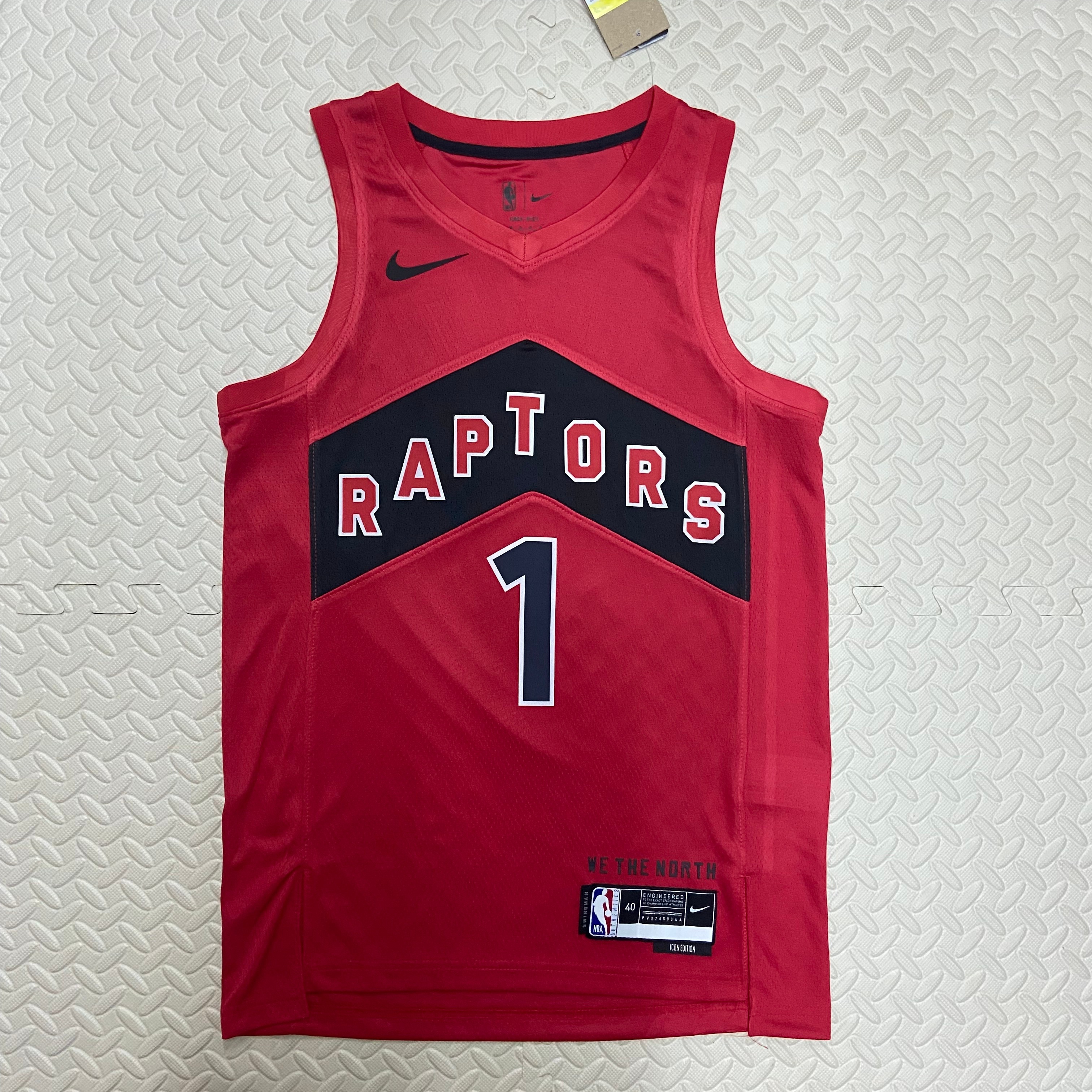 NBA Men Toronto Raptors Red #1 McGRADY Jersey High Quality Name and Number Print - leoleo123123