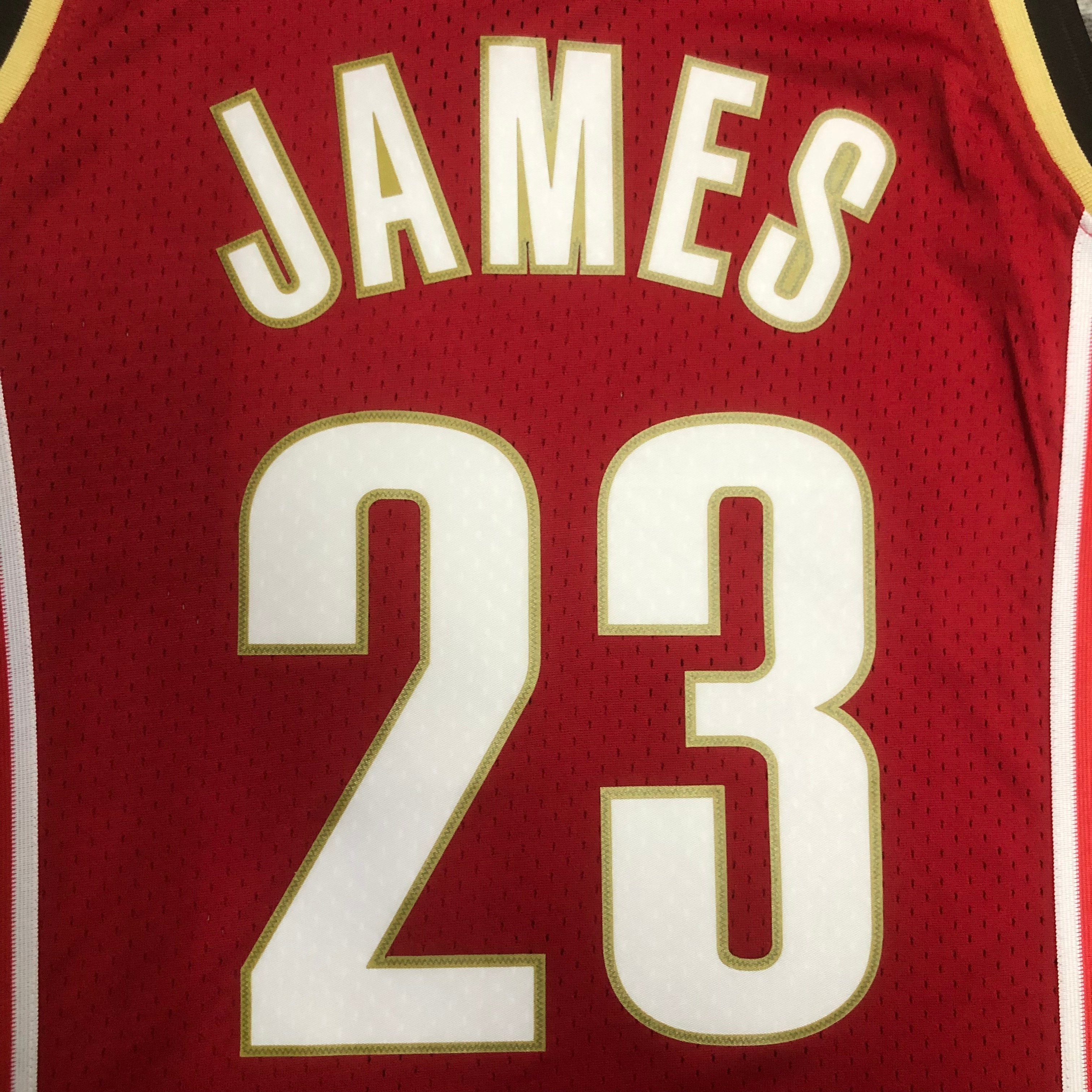 NBA Season 03-04 Men Cleveland Cavaliers Red #23 JAMES Classics Swingman Jersey - leoleo123123