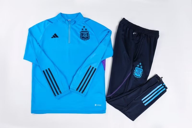 22/23 Argentina Blue Sweater Tracksuit With 3 Stars Thai Quality - leoleo123123