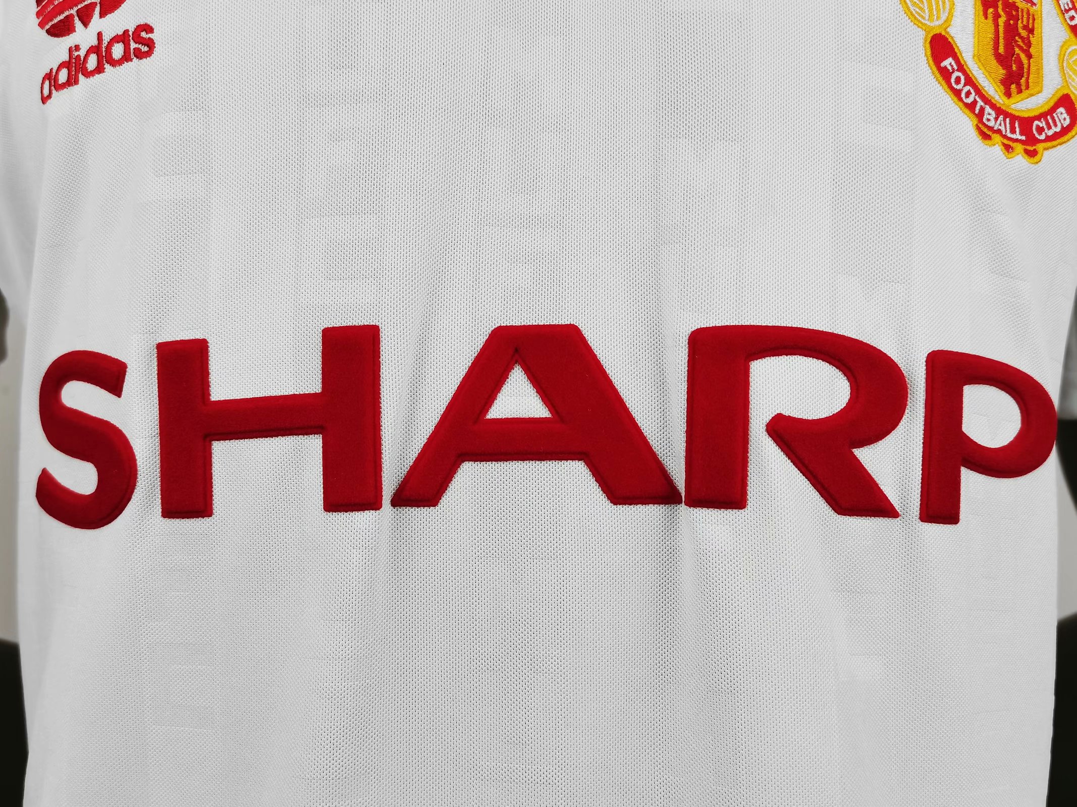 1988 Man United White Retro Jersye - leoleo123123