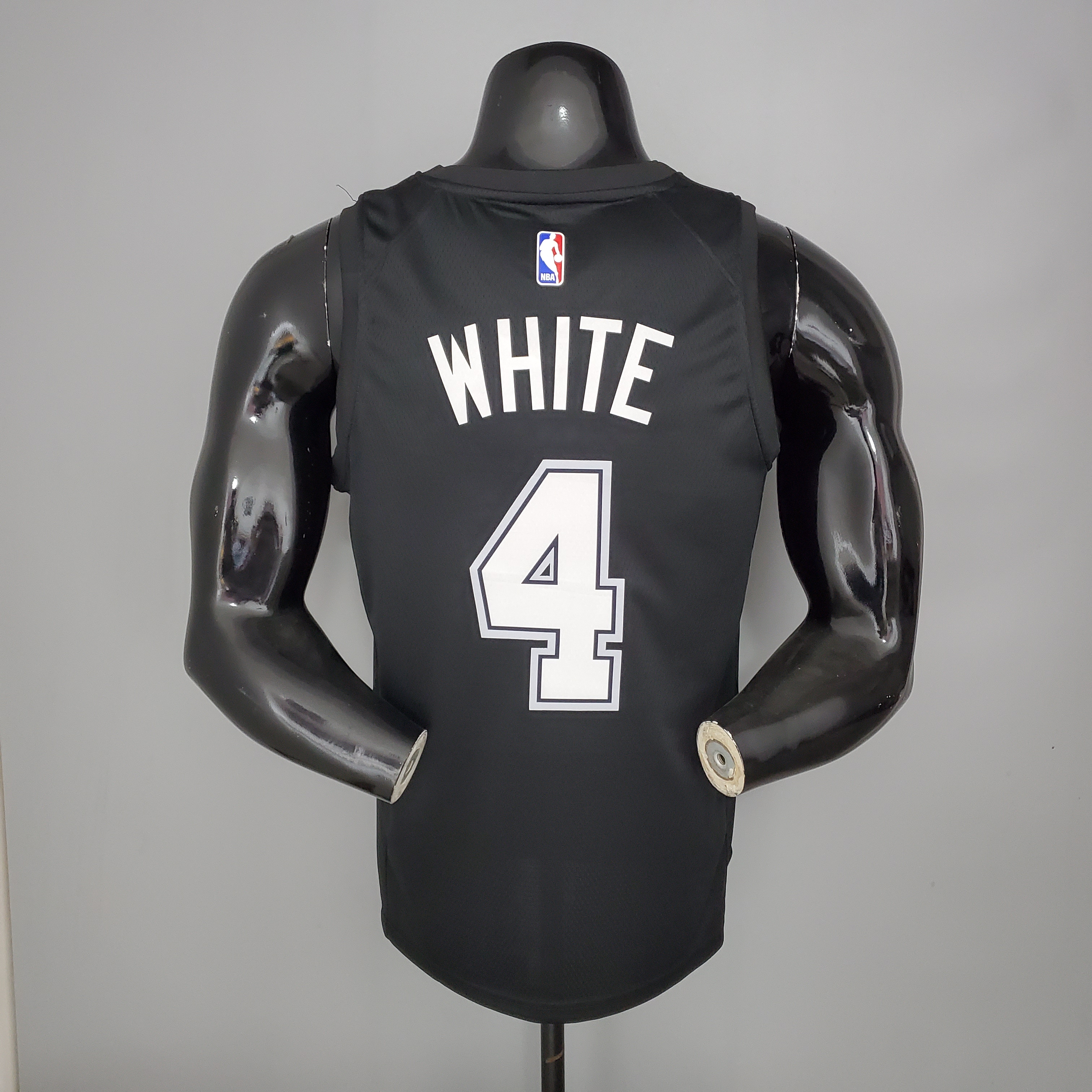 NBA Season 2021 Men San Antonio Spurs Black City #4 WHITE Jersey High Quality Name and Number Print - leoleo123123