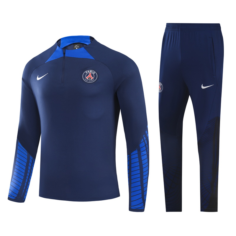 22/23 PSG Kids Blue Sweater Tracksuit Thai Quality - leoleo123123