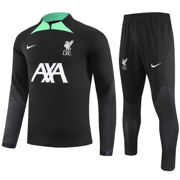 23/24 Liverpool Black Sweater Tracksuit Thai Quality - leoleo123123