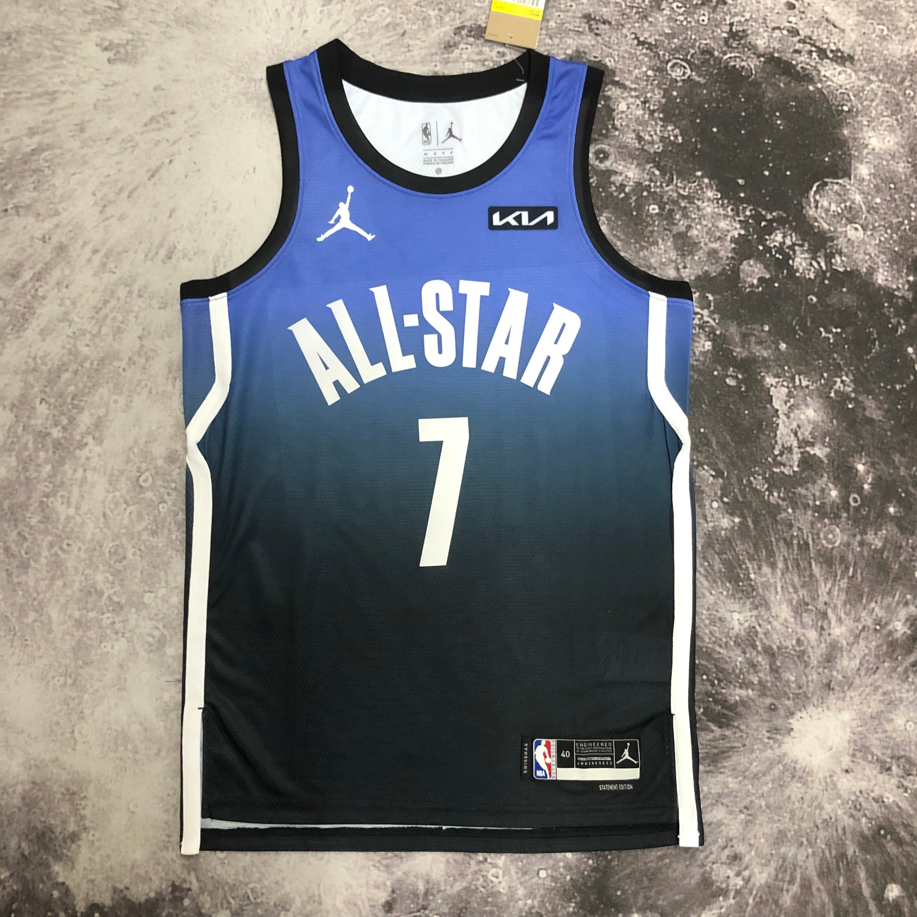 NBA Men Season 2023 Boston Celtics All Star Blue #7 BROWN Jersey High Quality Name and Number Print - leoleo123123