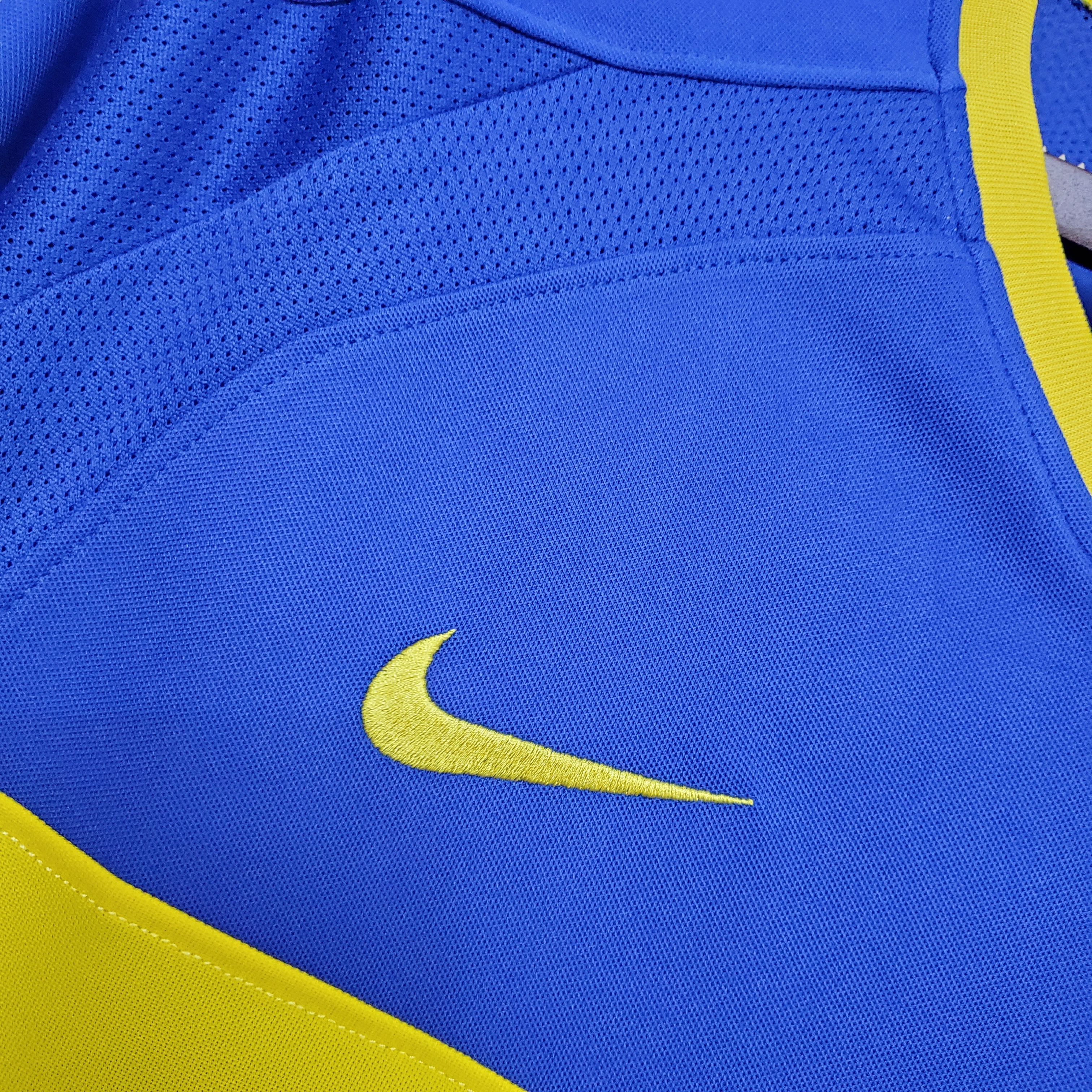 03/04 Boca Home Retro Soccer Jersey Thai Quality - leoleo123123