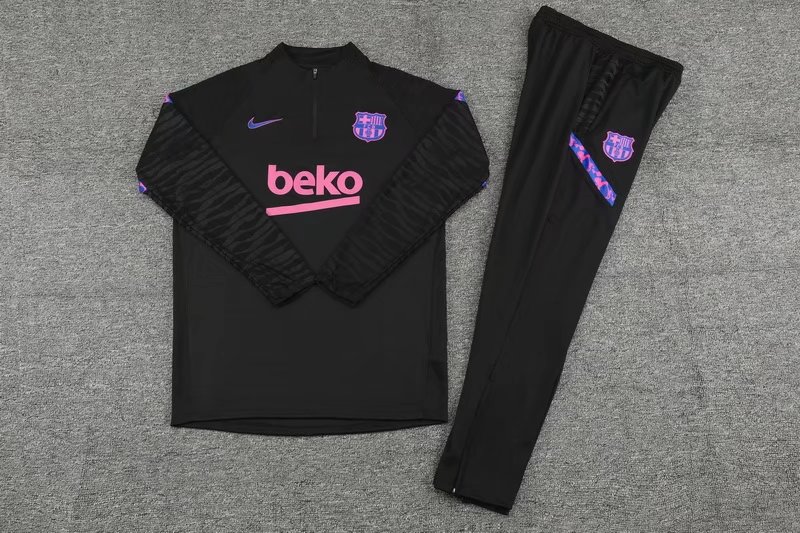 21-22 Barcelona Kids Black Sweater Tracksuit Thai Quality - leoleo123123