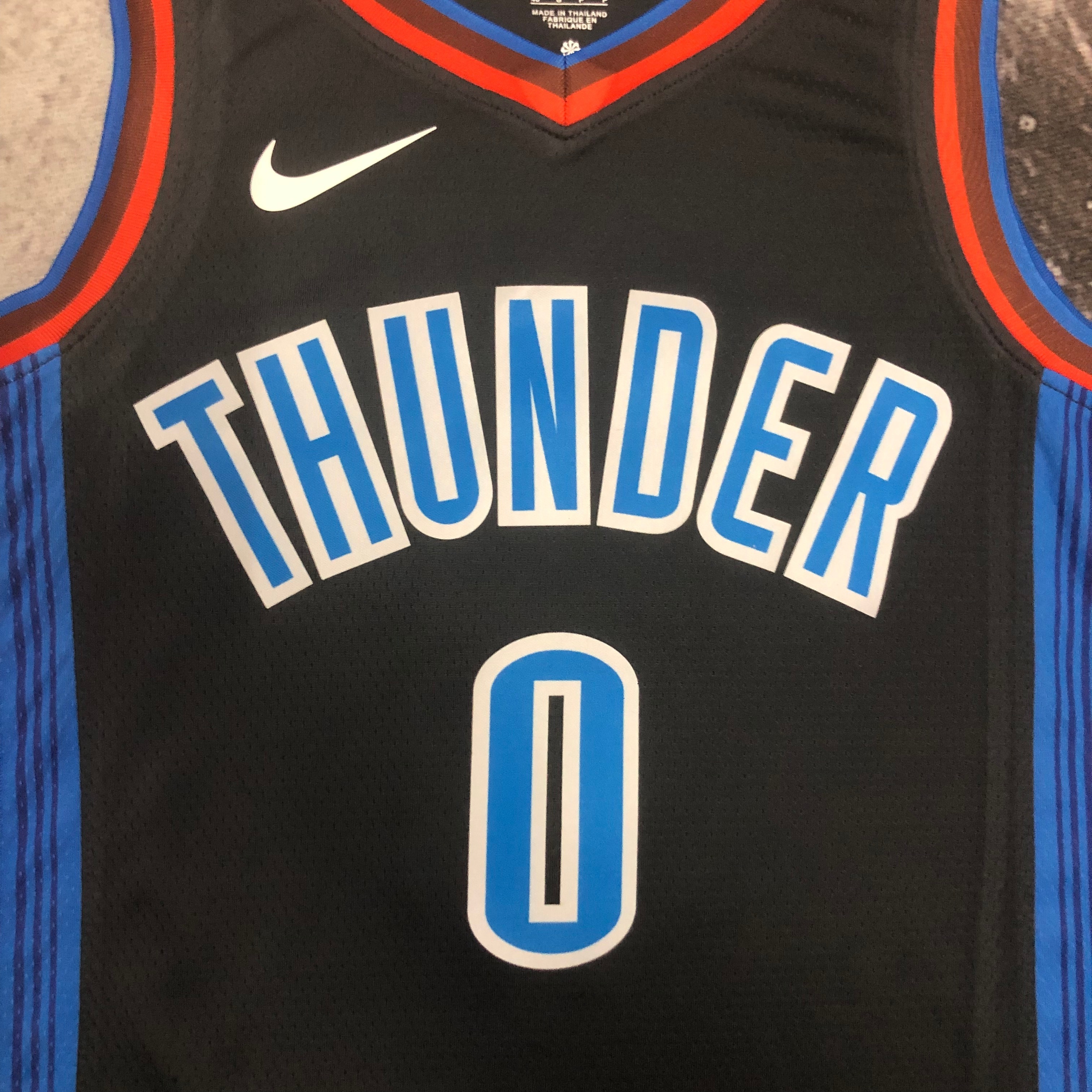NBA New Season 2023 Men Oklahoma City Thunder Black #0 WESTBROOK Jersey High Quality Name and Number Print - leoleo123123
